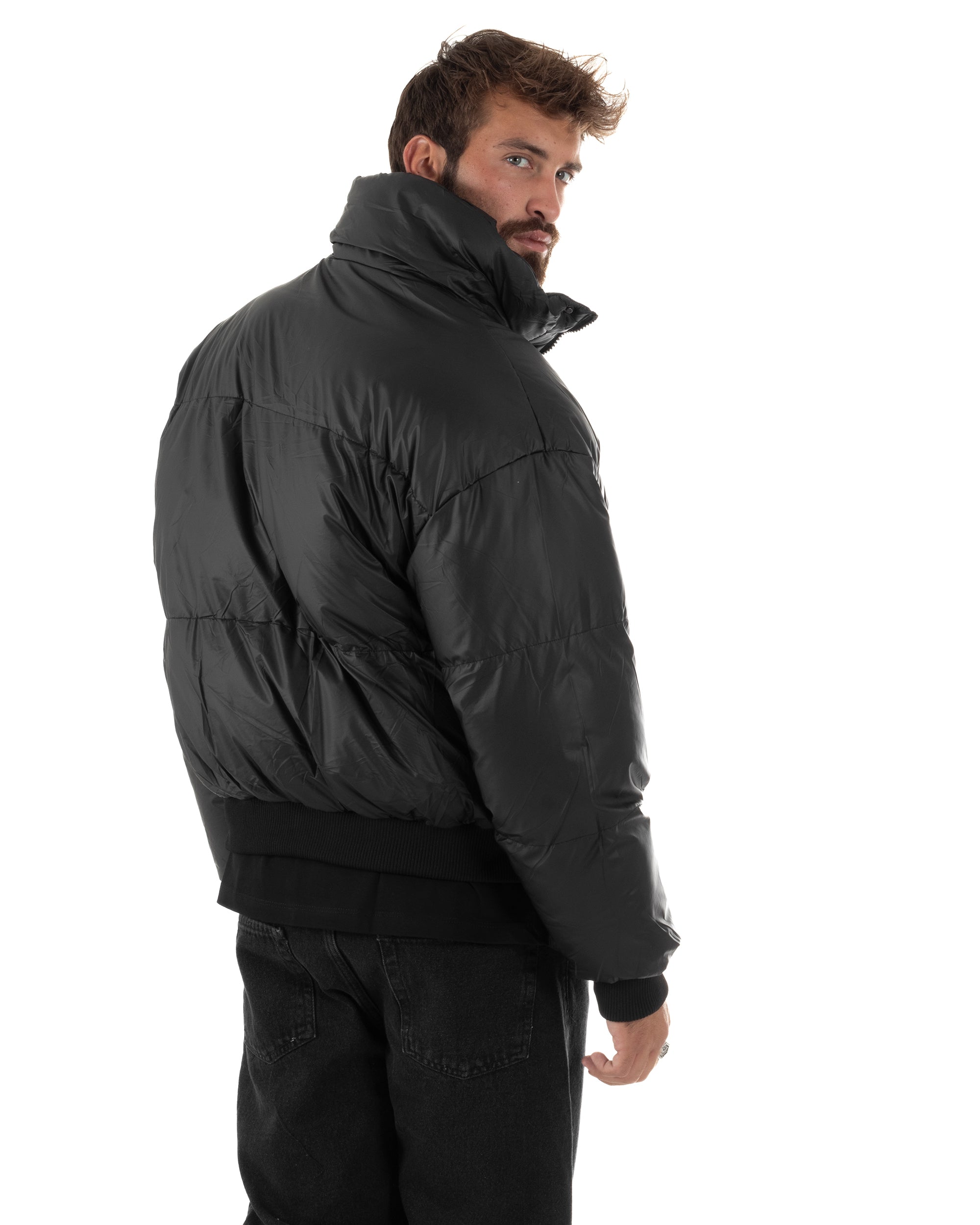 Giubbotto Oversize Piumino Bomber Full Zip Tessuto Opaco G3331A