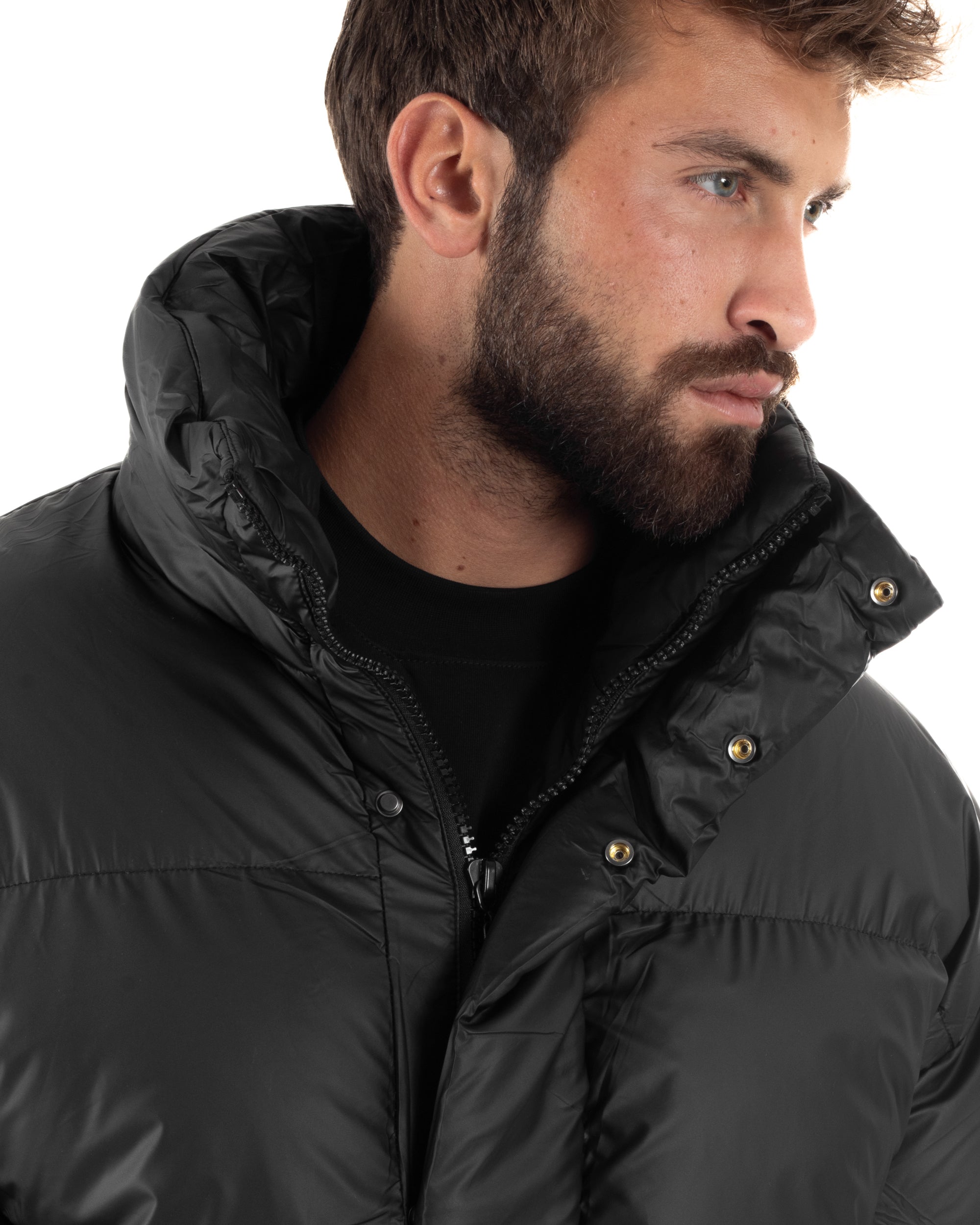 Giubbotto Oversize Piumino Bomber Full Zip Tessuto Opaco G3331A
