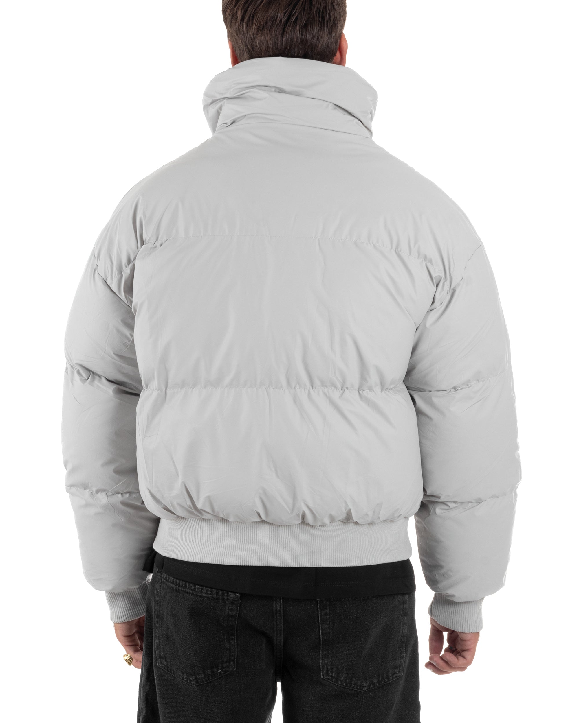Giubbotto Oversize Piumino Bomber Full Zip Tessuto Opaco G3333A
