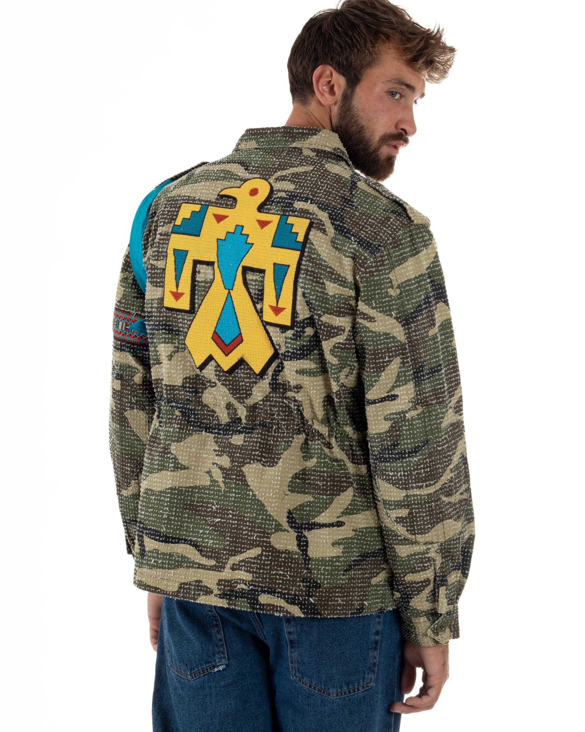 Giacca Sahariana Giubbotto Camicione Militare BERNA M252284