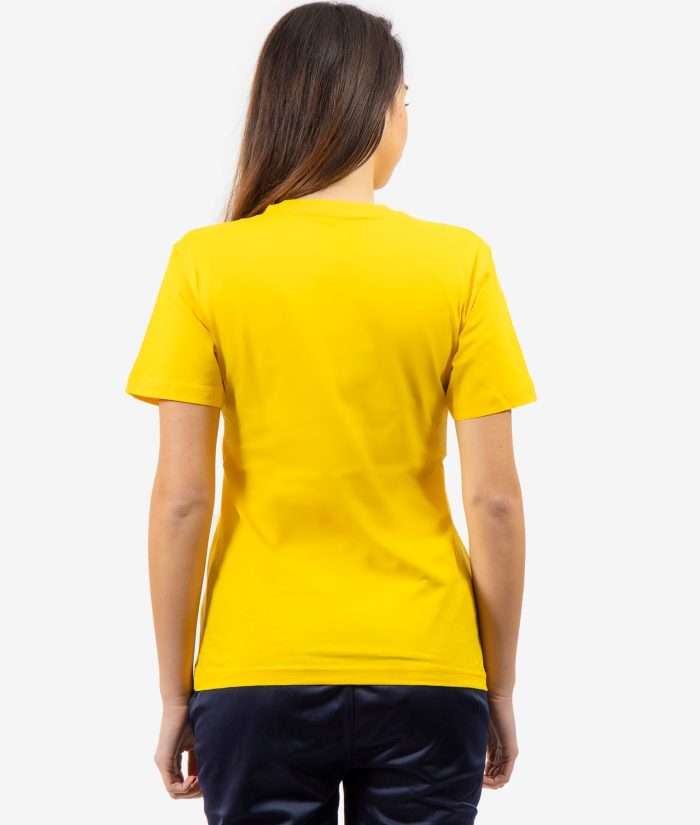 T-SHIRT COTONE FRESH GIVOVA GIALLO Unisex Maglia Mezze Maniche Comoda Sportiva Casual Tinta Unita GIOSAL