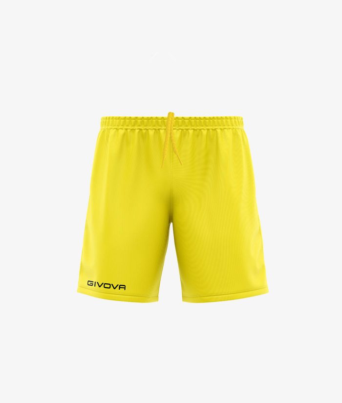 PANTALONCINO GIVOVA ONE GIALLO Unisex Mesh Shorts Sportivo Con Coulisse Da Allenamento GIOSAL