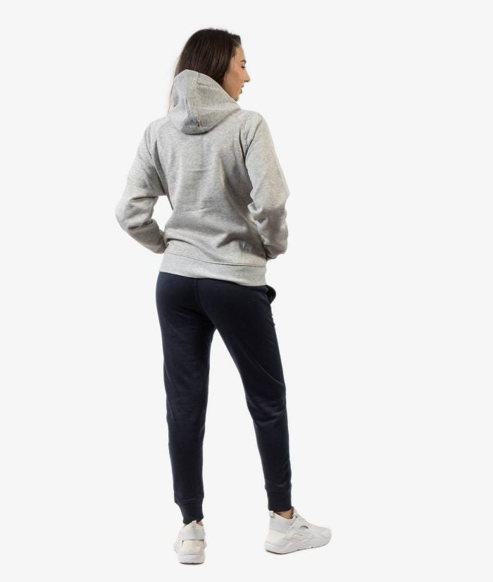 Tuta GIVOVA KING GRIGIO BLU Felpa Set Unisex Sportivo Bicolore Felpa Con Zip Con Capuccio Pantaloni Da Ginnastica Tracksuit GIOSAL