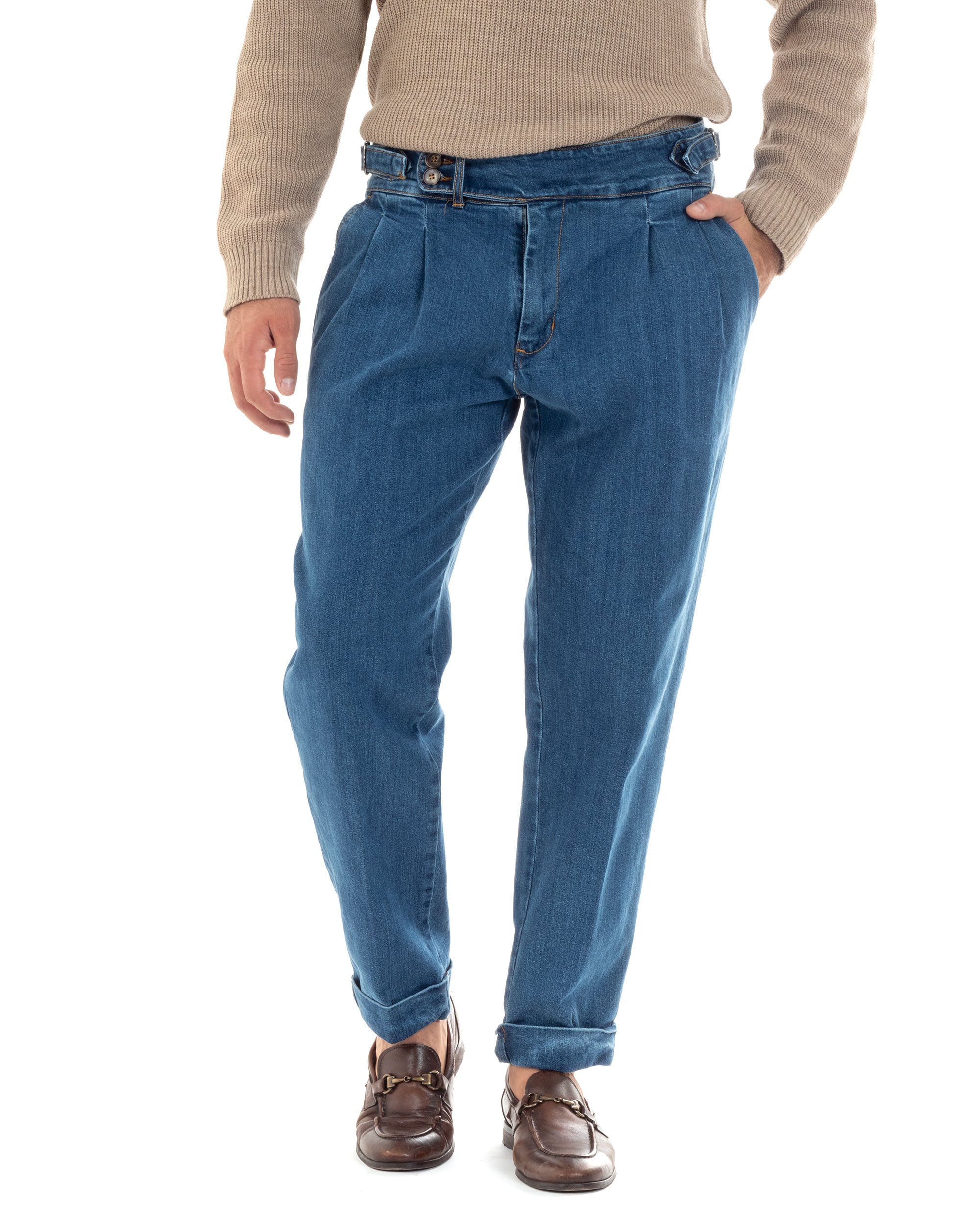 Bustino Pantaloni Uomo Vita Alta Pantaloni Con Vita Alta Pantalone
