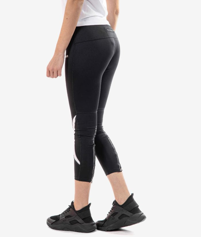 RUNNING LONG PANT GIVOVA NERO Tessuto Tecnico Unisex Leggins Sportivo Pantalone Traspirante Bicolore Comodo Da Ginnastica GIOSAL