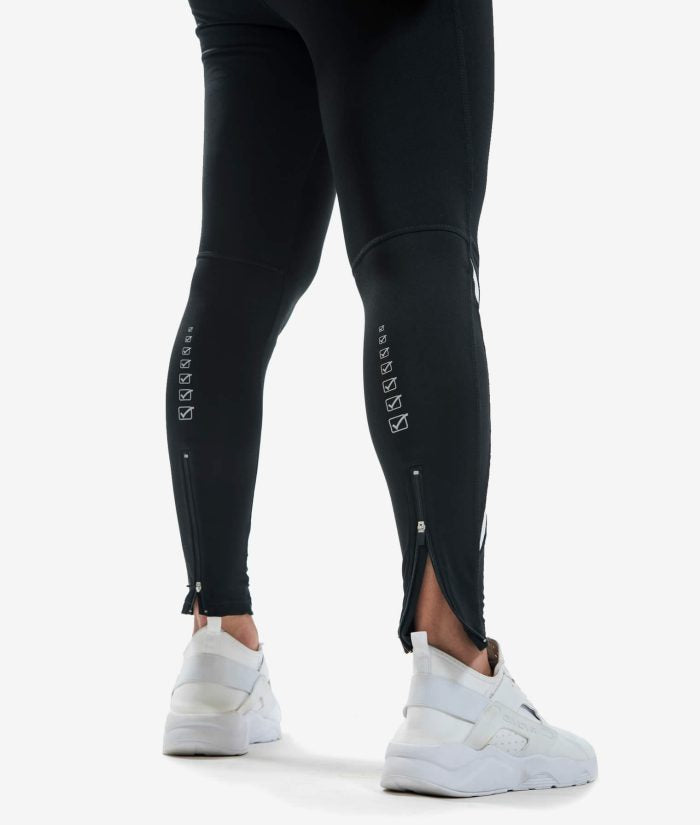 RUNNING LONG PANT GIVOVA NERO Tessuto Tecnico Unisex Leggins Sportivo Pantalone Traspirante Bicolore Comodo Da Ginnastica GIOSAL