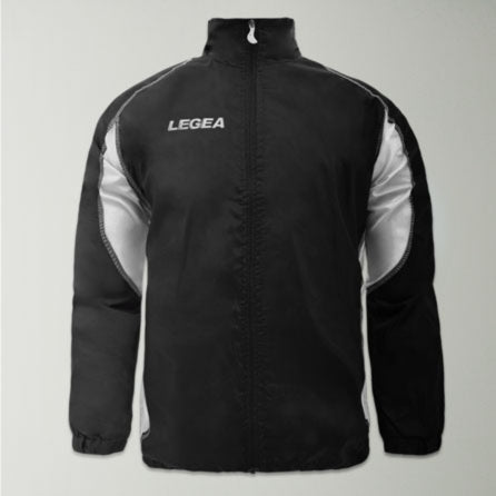 Giubbotto LEGEA Rainjacket Storm Antipioggia Antivento Freetime Sport Casual Manica Lunga Nero Bianco GIOSAL-RAINJACKETSTORM