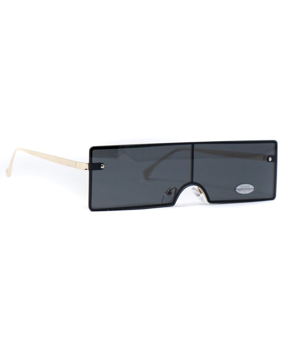 Occhiali da Sole Uomo Unisex Nero Lenti Scure Doppie Sunglasses GIOSAL-OC1008A