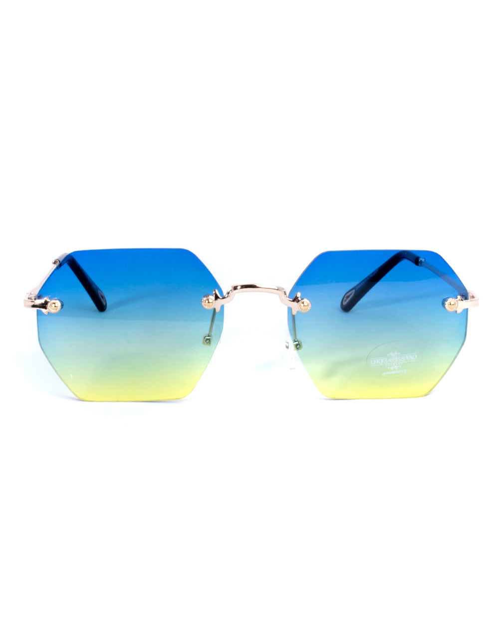 Occhiali da Sole Uomo Unisex Sunglassess Bicolore Squadrati Metallo GIOSAL-OC1022A