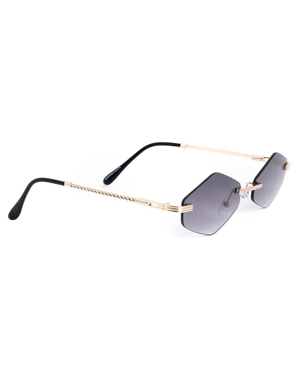 Occhiali da Sole Uomo Unisex Sunglassess Casual Lenti Nere Metallo GIOSAL-OC1045A