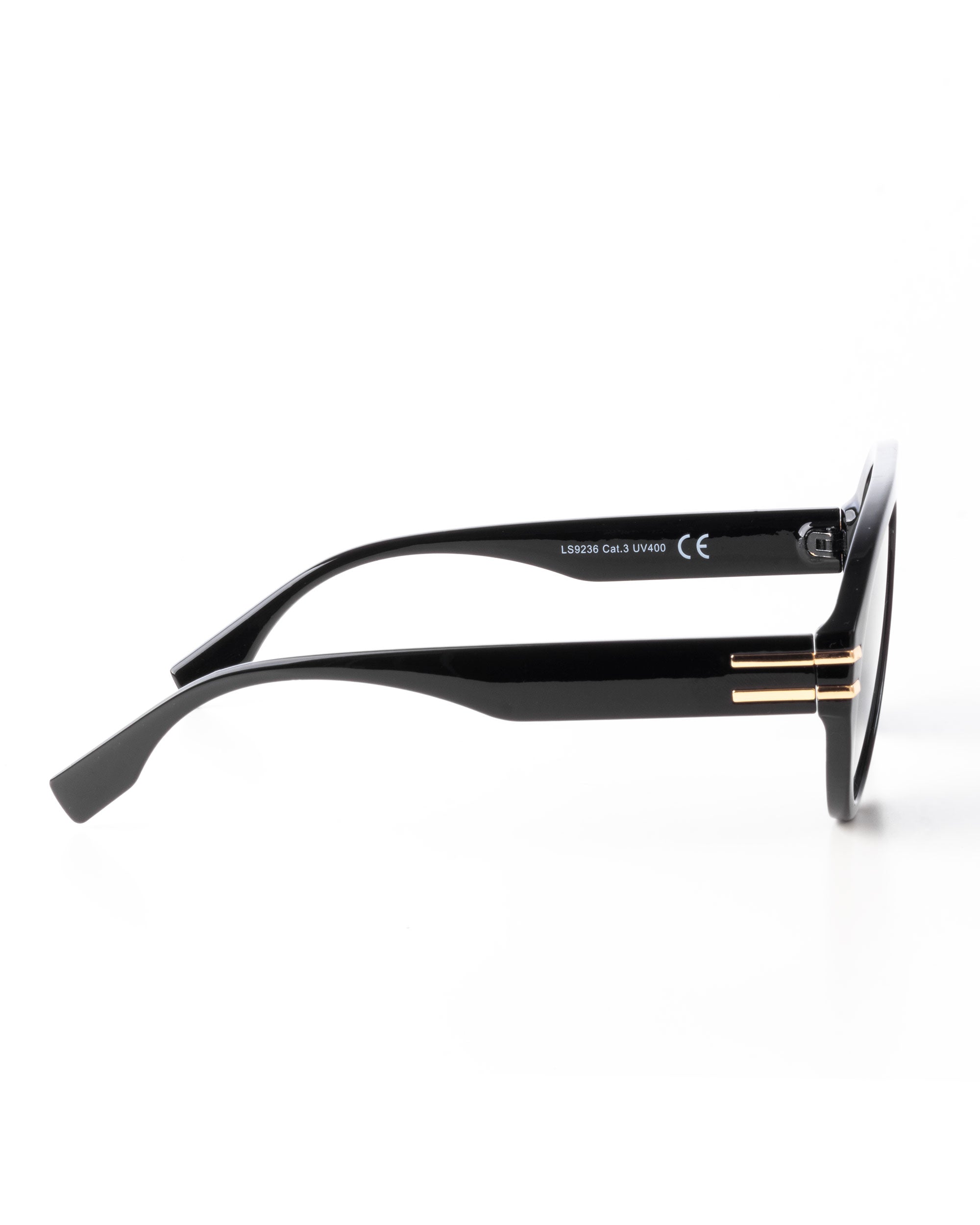 Occhiali da Sole Uomo Unisex Sunglasses Ovali Ottagonali Nero GIOSAL-OC1089A