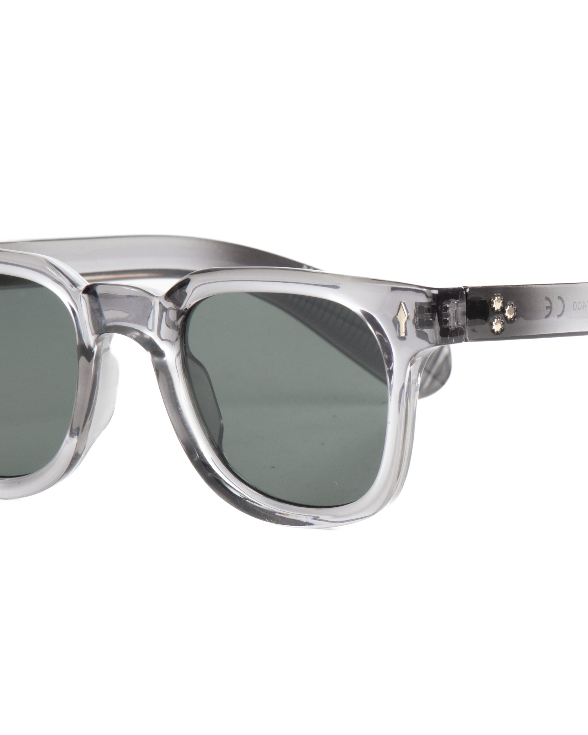 Occhiali da sole uomo unisex crystal trasparenti con lenti fumè grigio GIOSAL-OC1098A