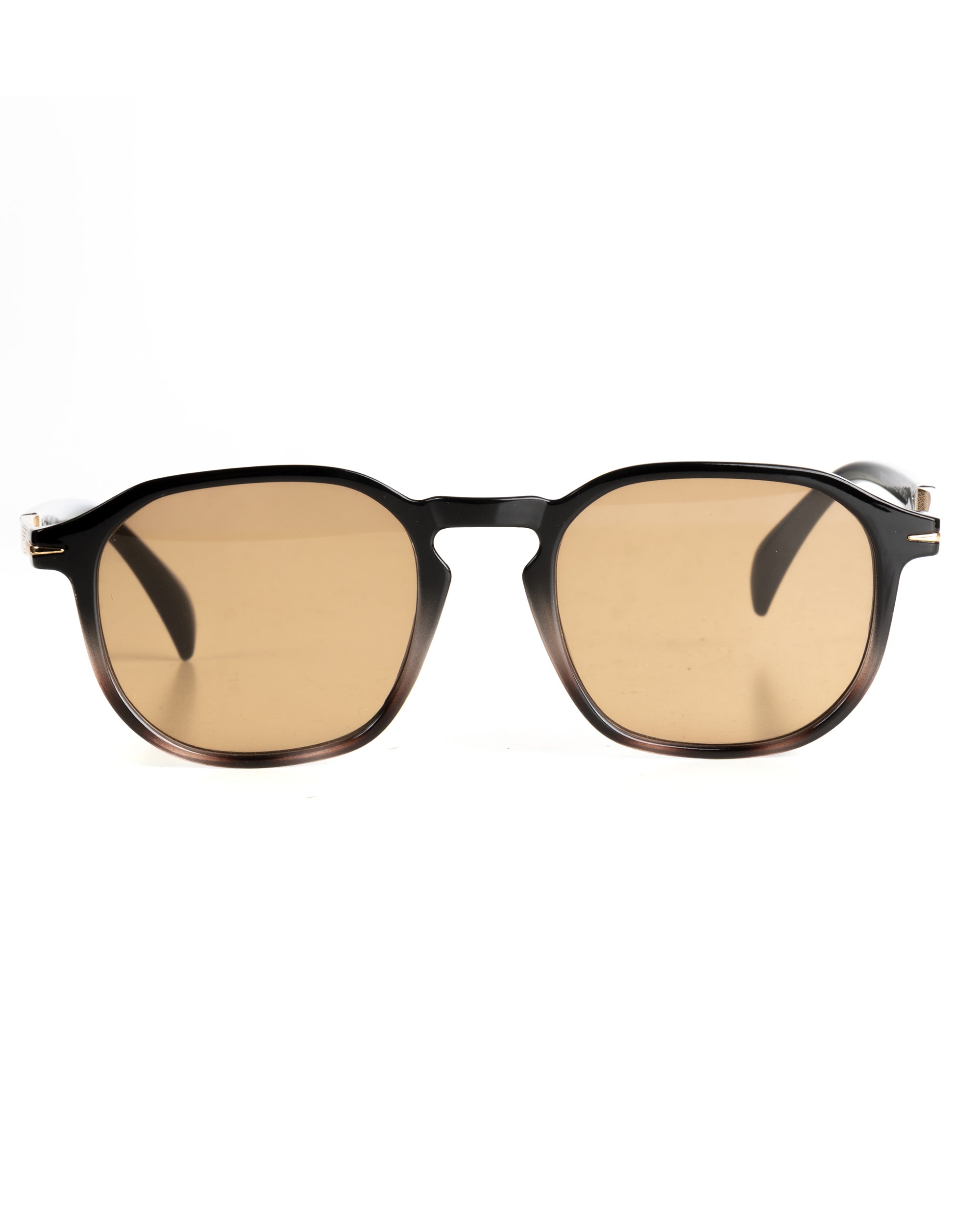Occhiali da sole uomo unisex lenti amber cerniere dorate GIOSAL-OC1100A