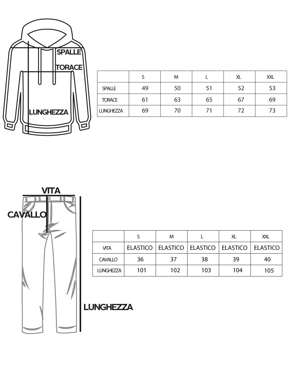Completo Tuta Uomo Oversize Basic Felpa Girocollo Pantaloni Cotone Relaxed Fit Nero GIOSAL-OU2235A