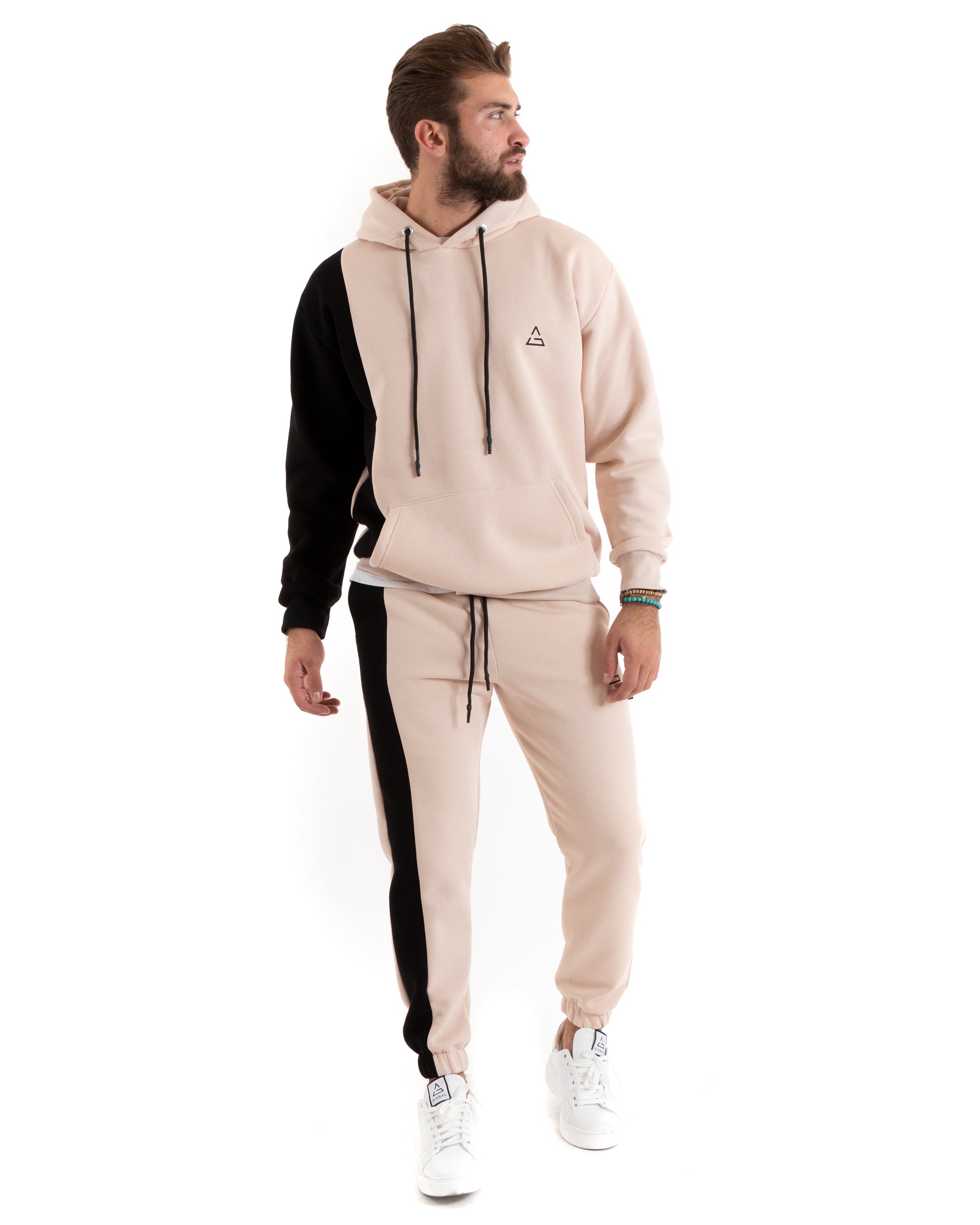 Tuta adidas rosa on sale uomo