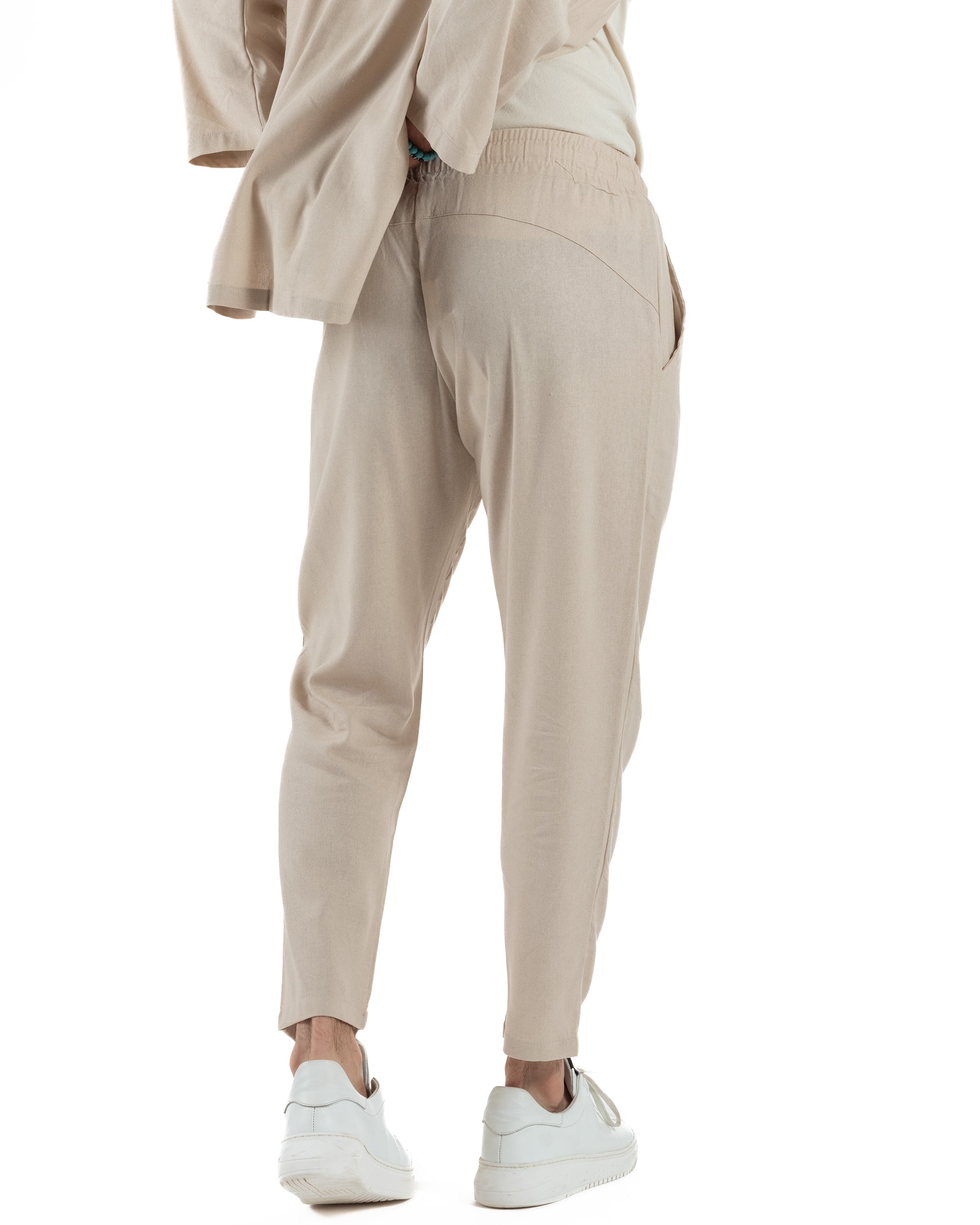 Coordinato Kimono Jogger Lino OU2508A