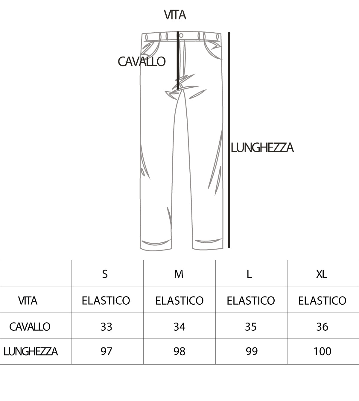 Pantaloni Uomo Pantalaccio Tuta Tinta Unita Nero Casual Cavallo Basso GIOSAL-P3612A