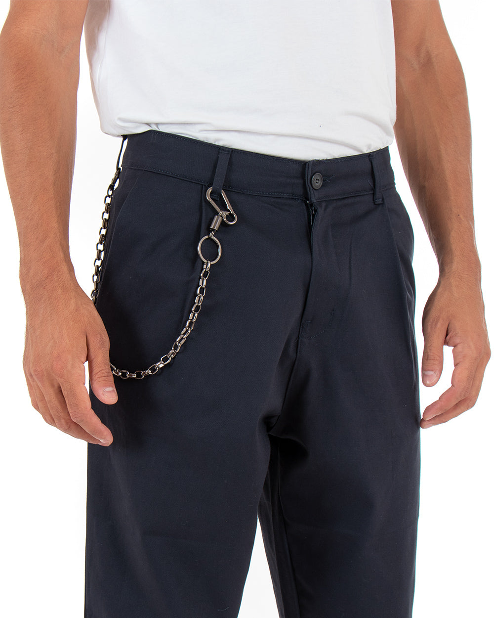 Pantaloni sale catena uomo