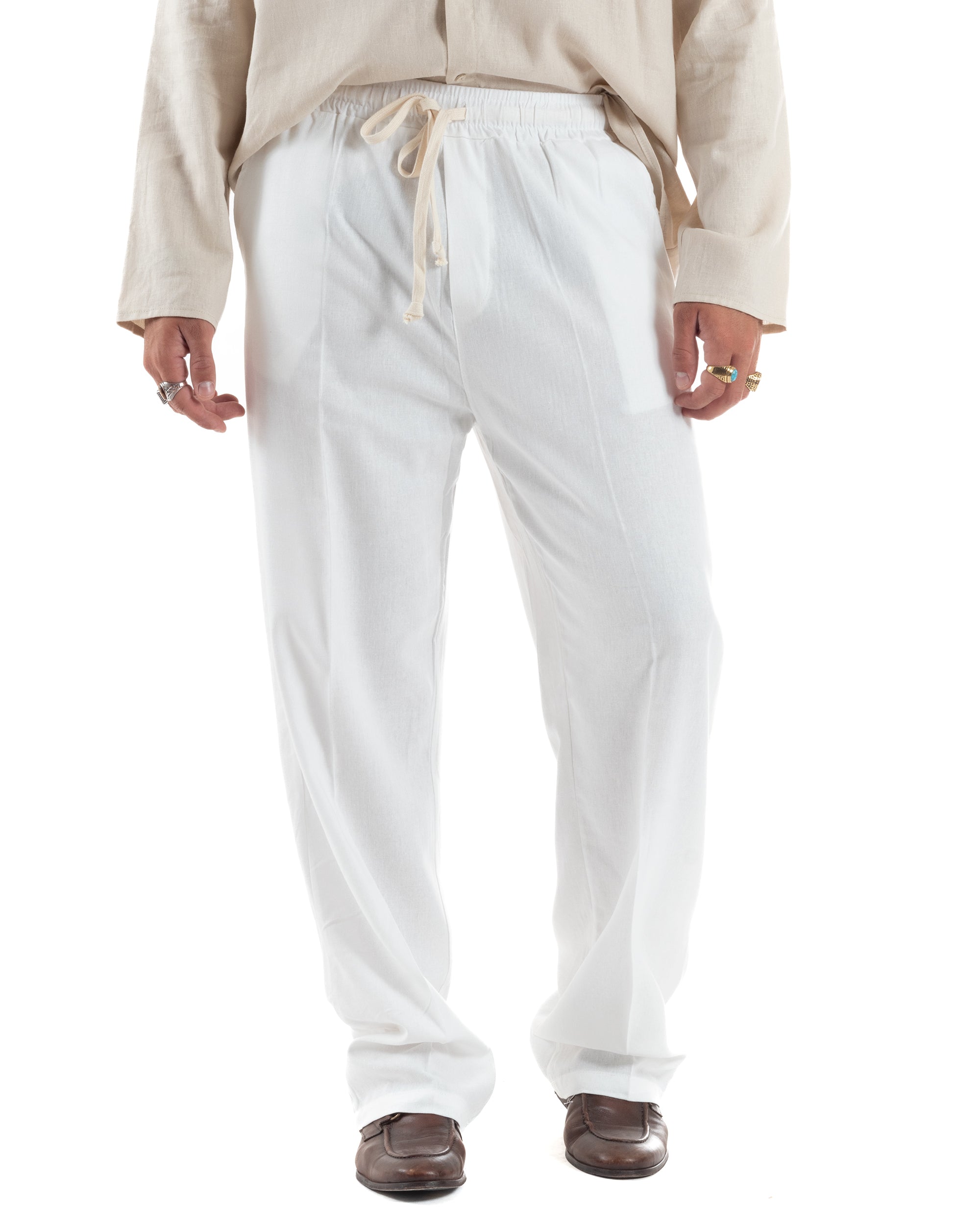 Pantalaccio Lino Baggy Fit P6301A