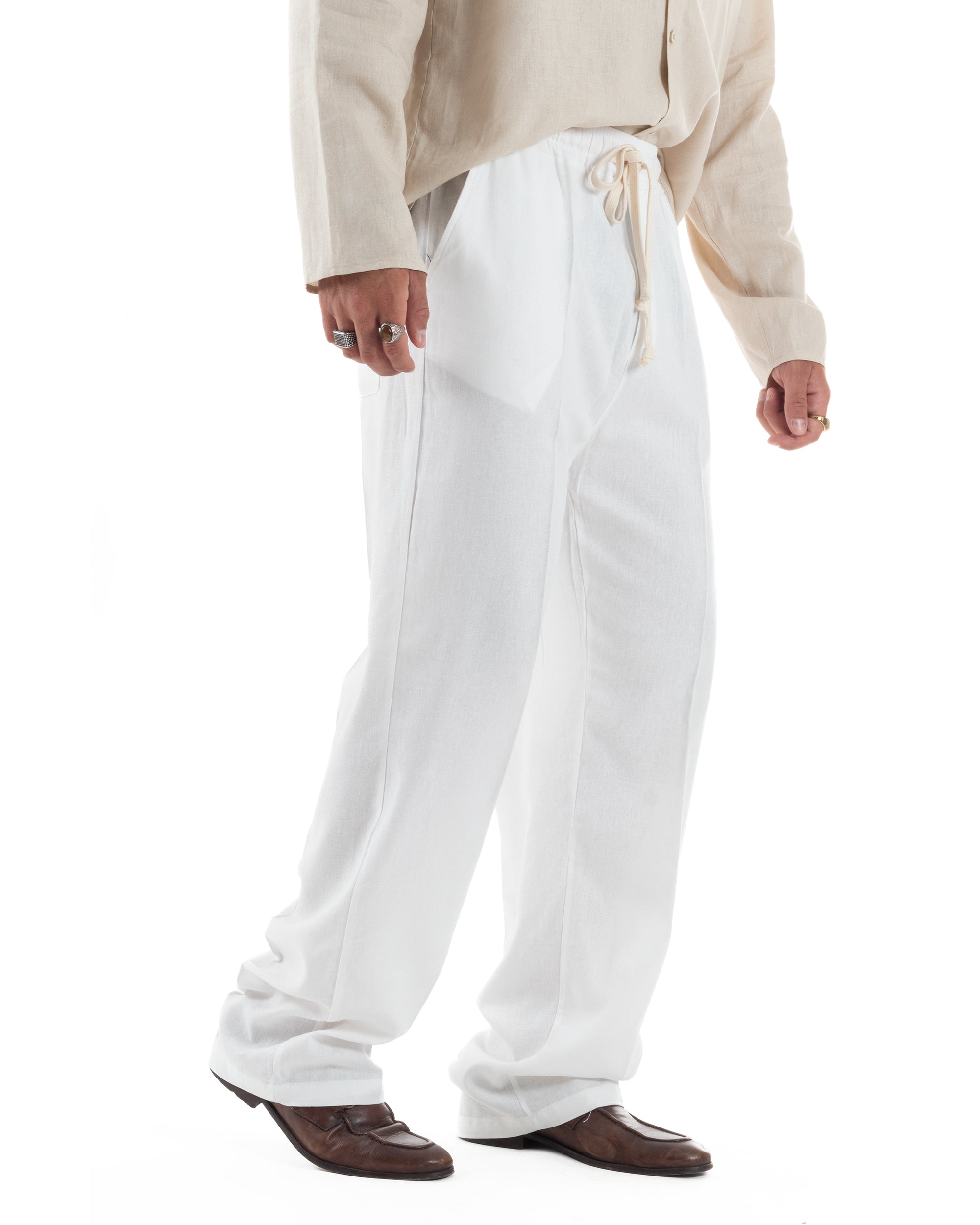 Pantalaccio Lino Baggy Fit P6301A
