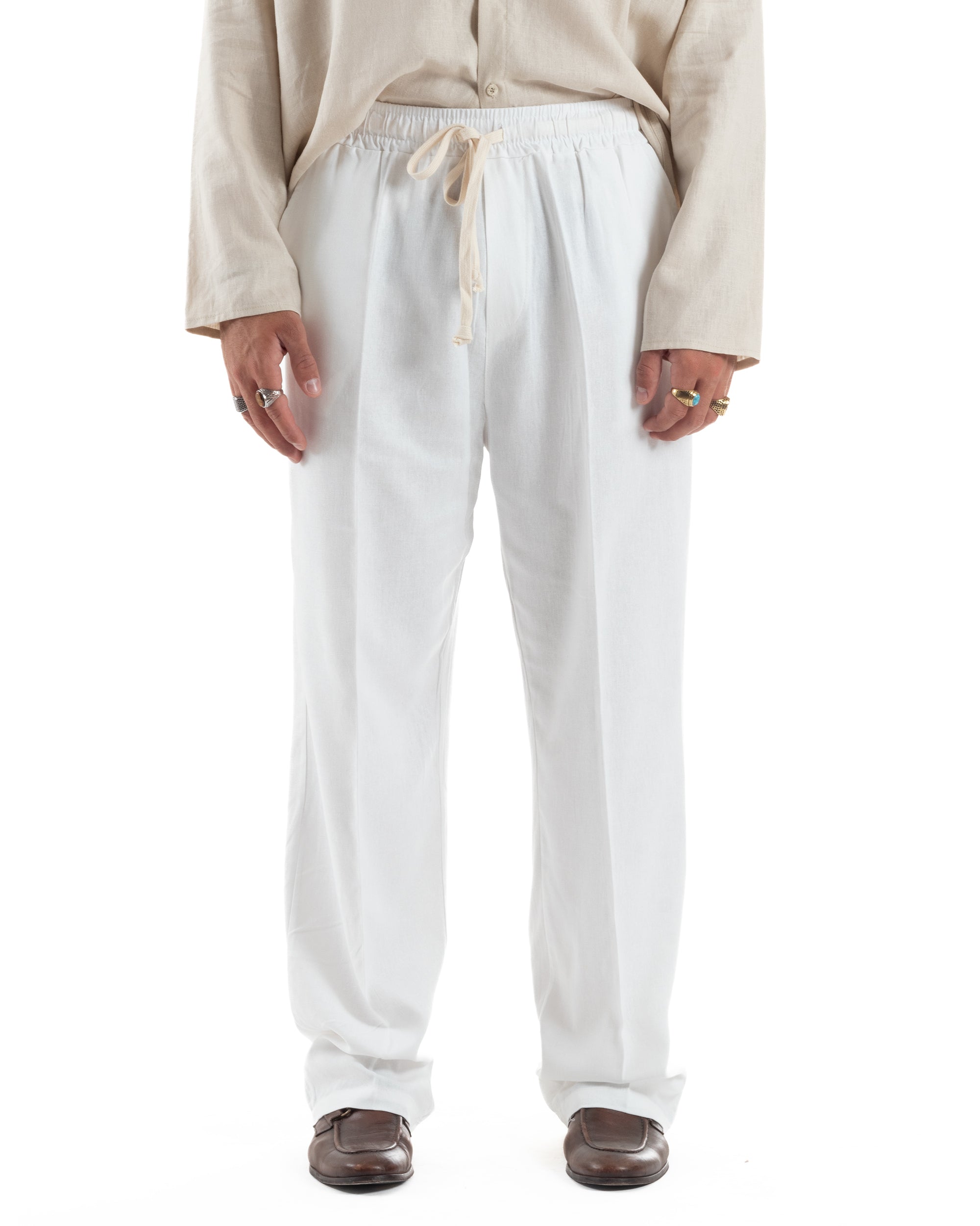 Pantalaccio Lino Baggy Fit P6301A