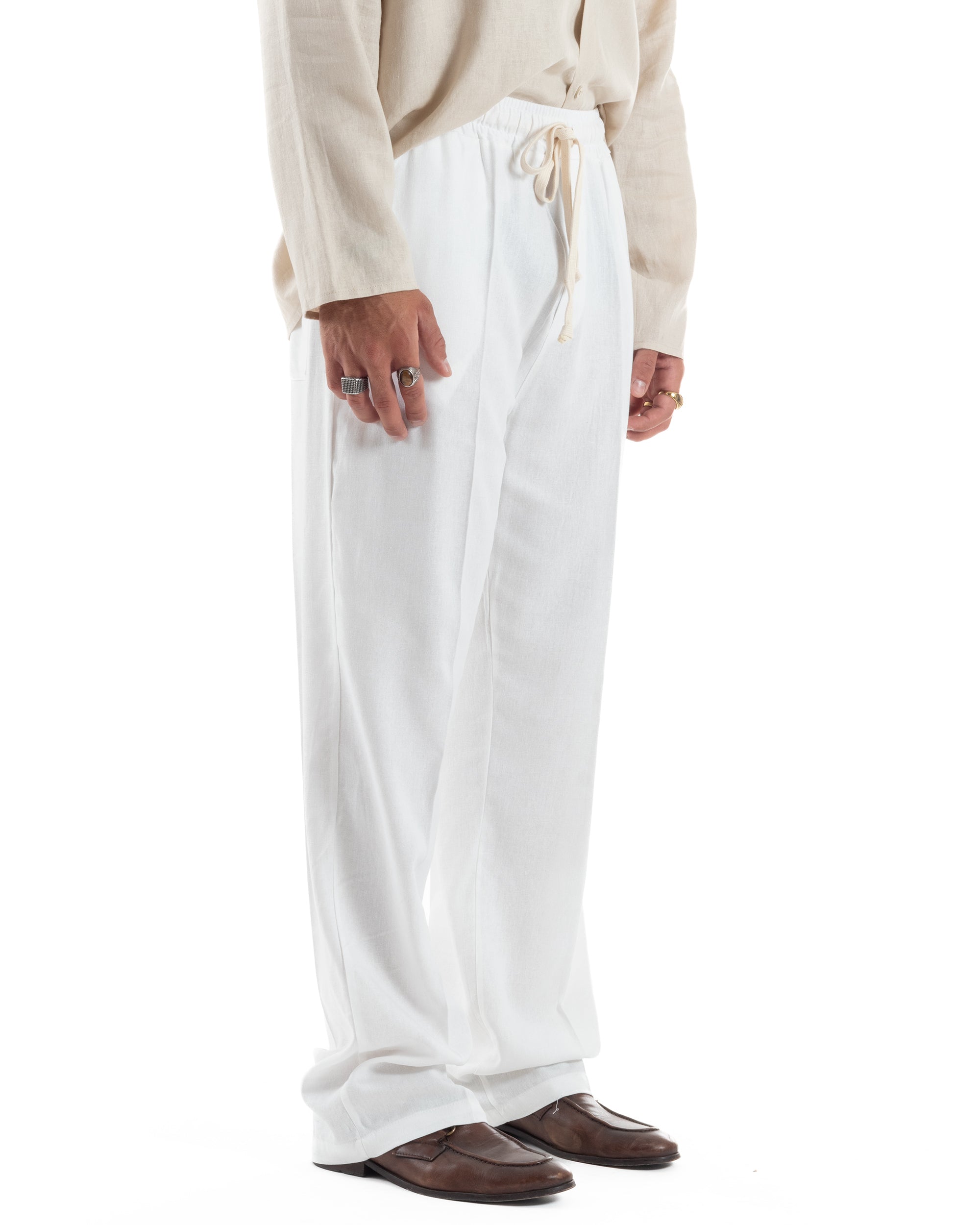 Pantalaccio Lino Baggy Fit P6301A