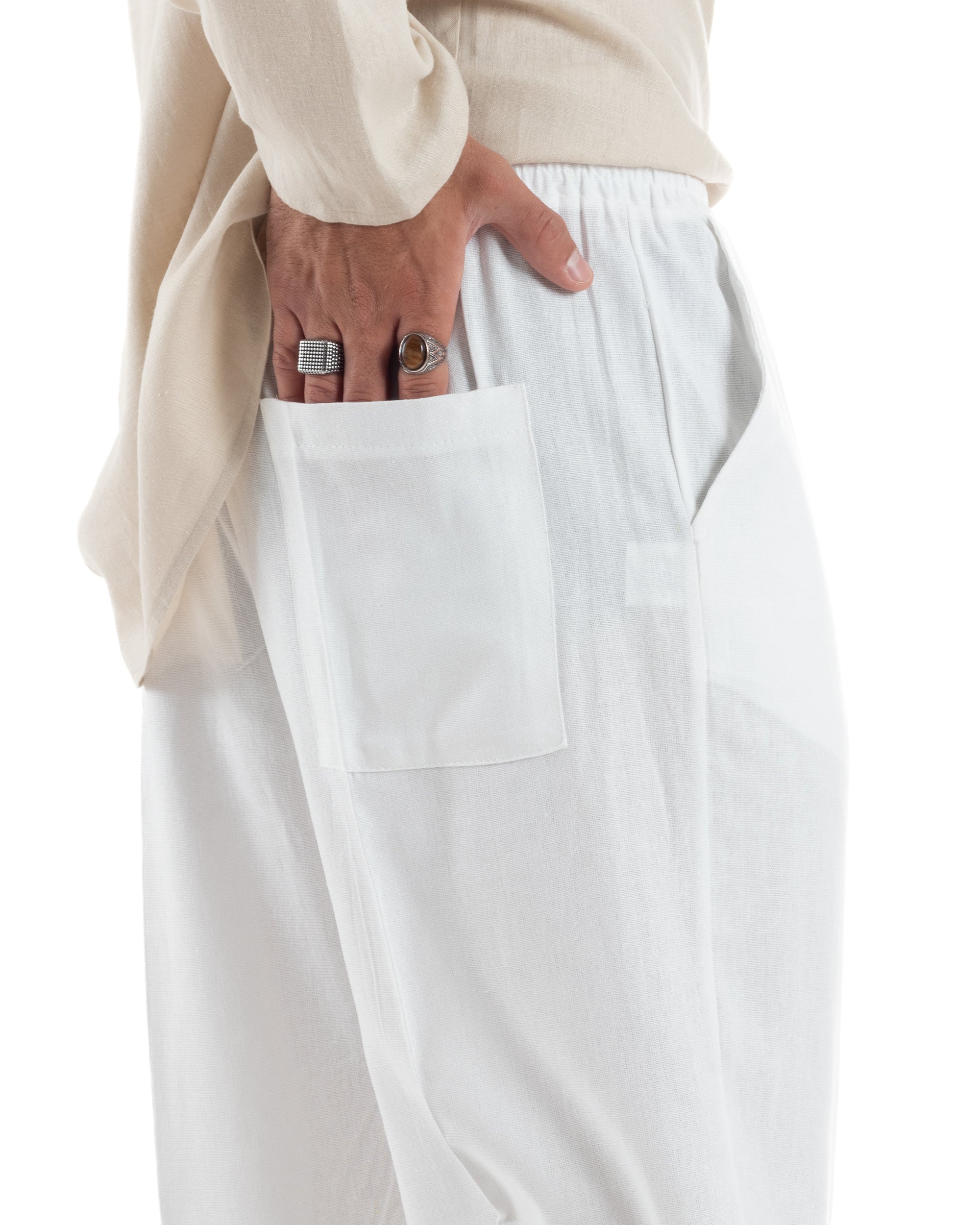 Pantalaccio Lino Baggy Fit P6301A