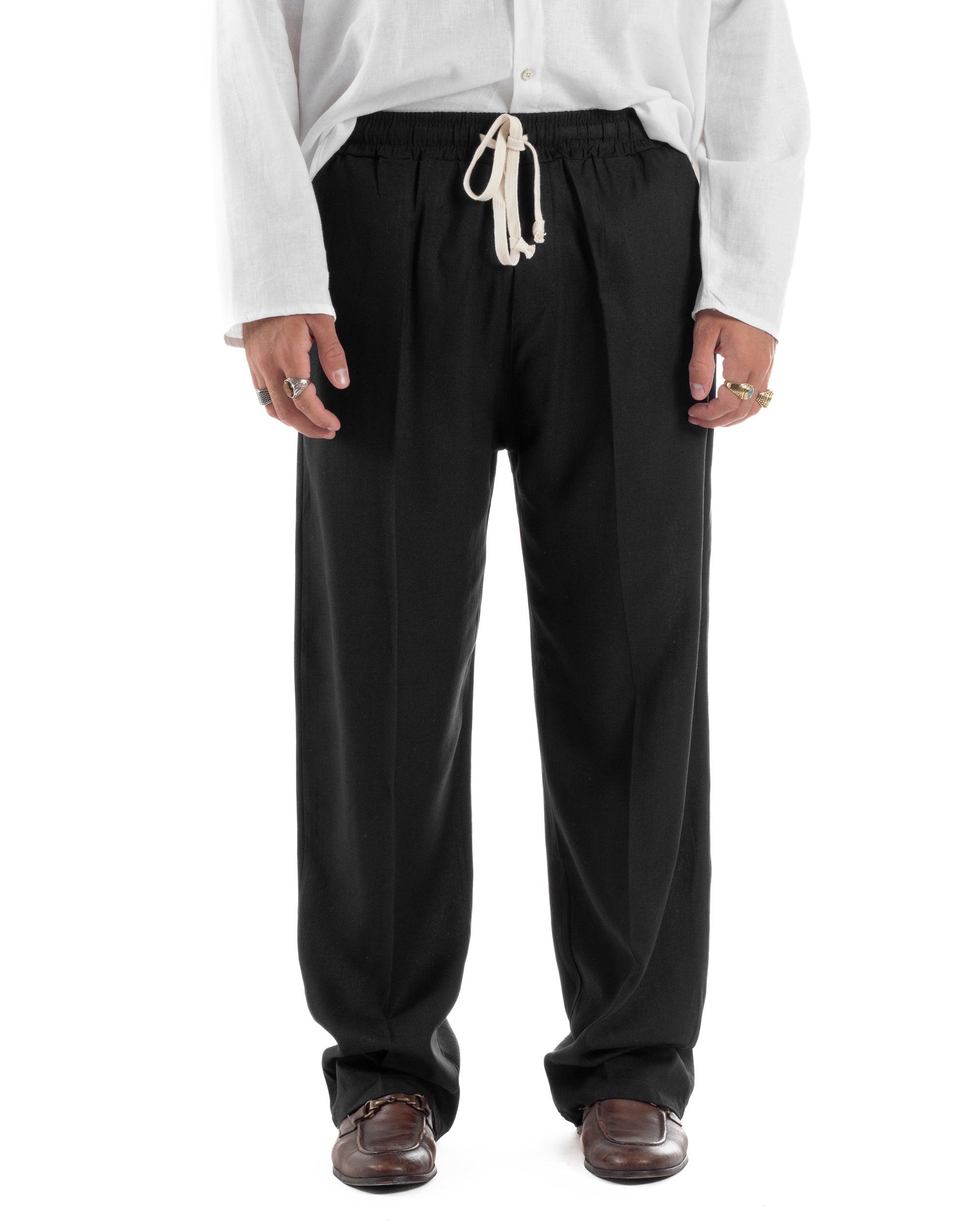 Pantalaccio Lino Baggy Fit P6304A