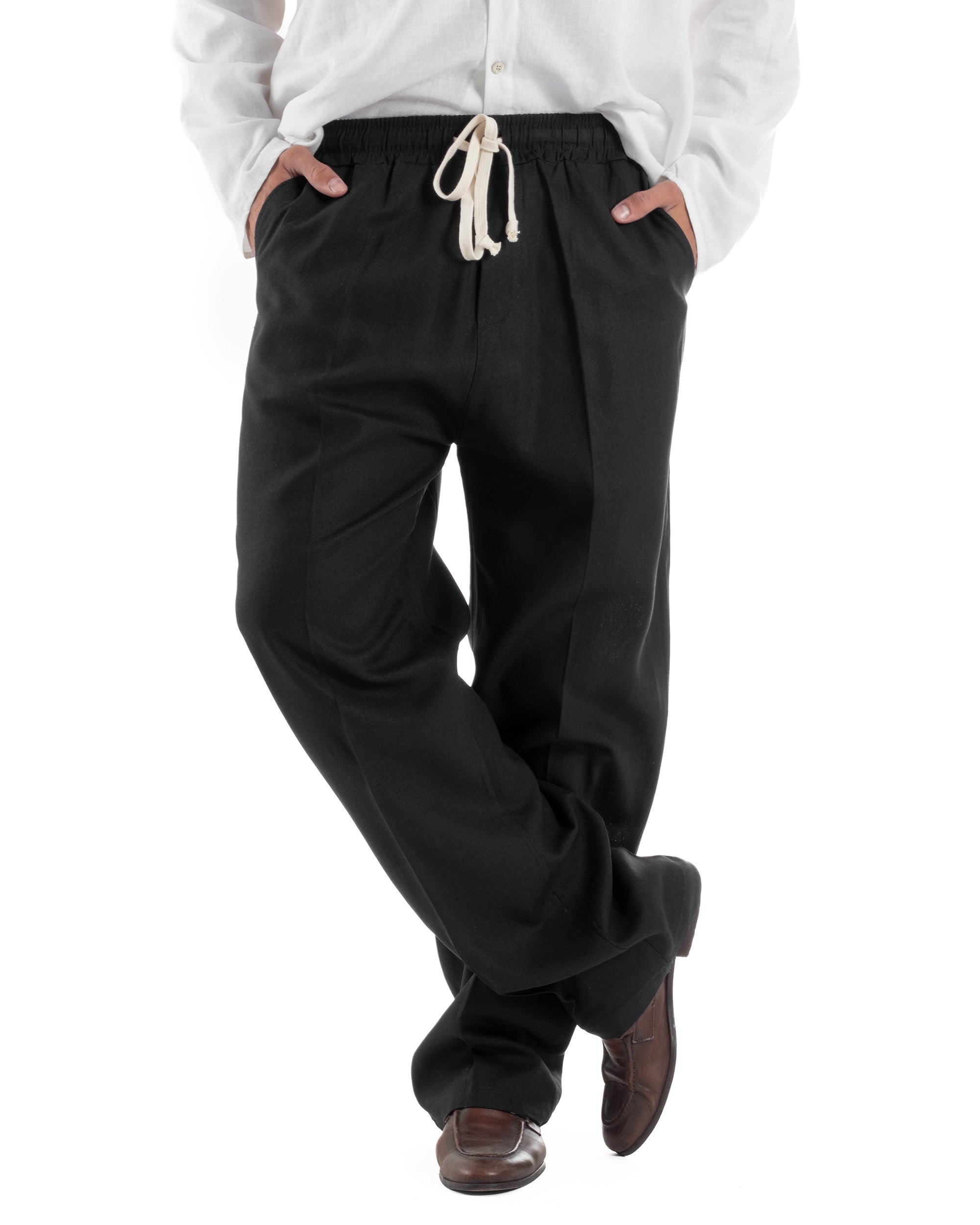Pantalaccio Lino Baggy Fit P6304A