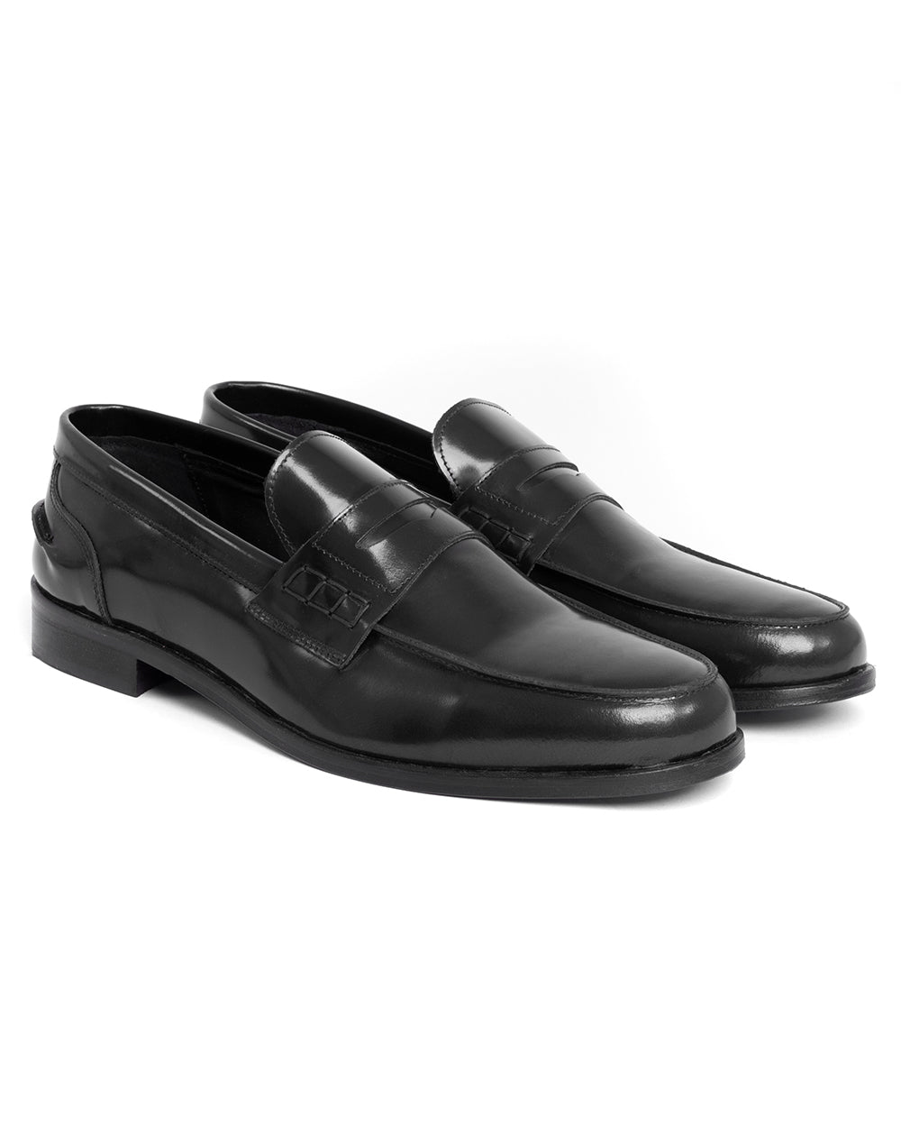 Mocassini College Uomo Scarpe Ecopelle Lucide Eleganti Casual Nero GIOSAL-S1180A