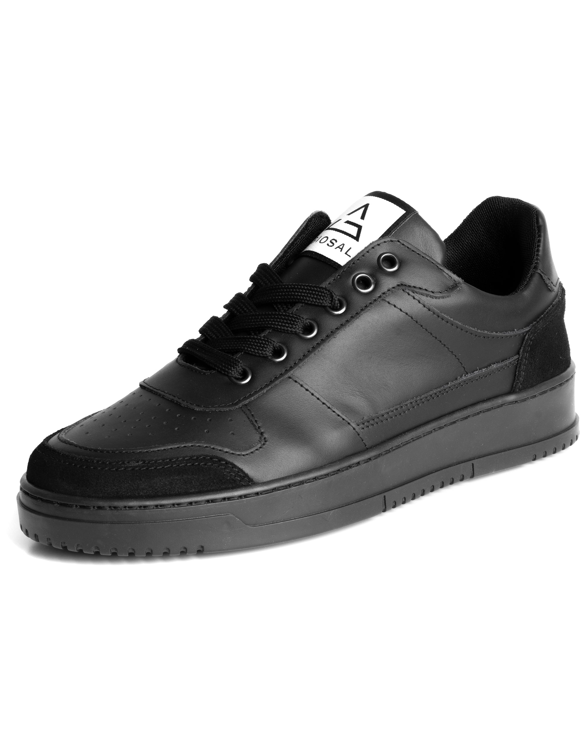 Scarpe Uomo Sneakers Ecopelle Camoscio Basic Nero Casual Sportive GIOSAL-S1253A