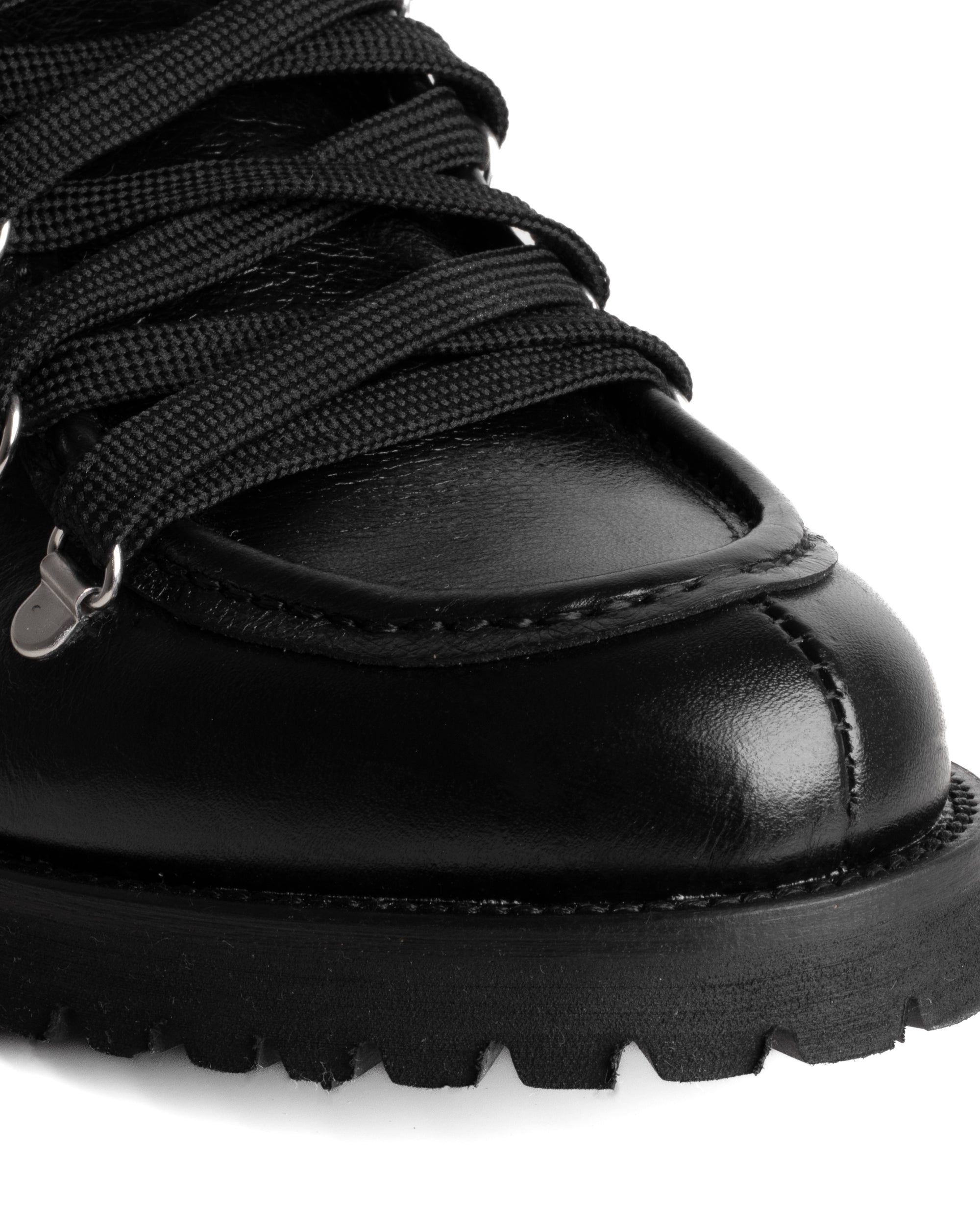 Scarpe Uomo Mocassini Ingegnere Con Ganci E Lacci Casual Ecopelle Tinta Unita Nero GIOSAL-S1255A