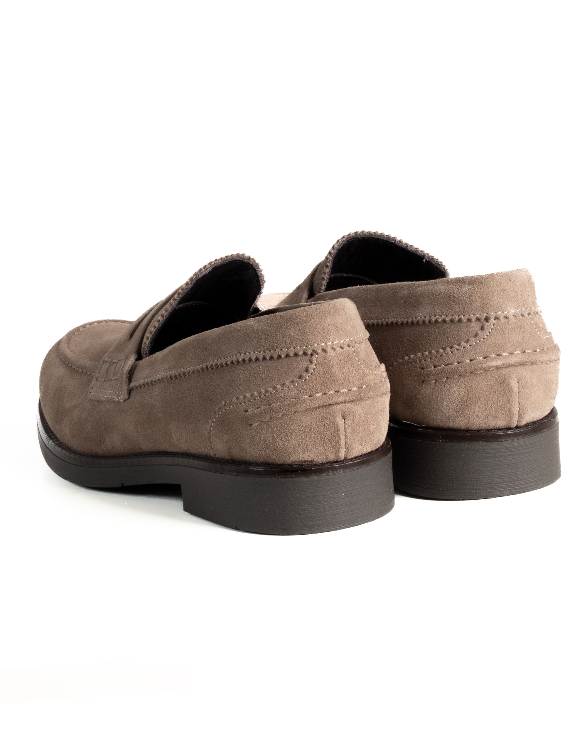 Mocassini College Uomo Scarpe Camoscio Eleganti Cerimonia Suola Di Gomma Casual Beige GIOSAL-S1291A