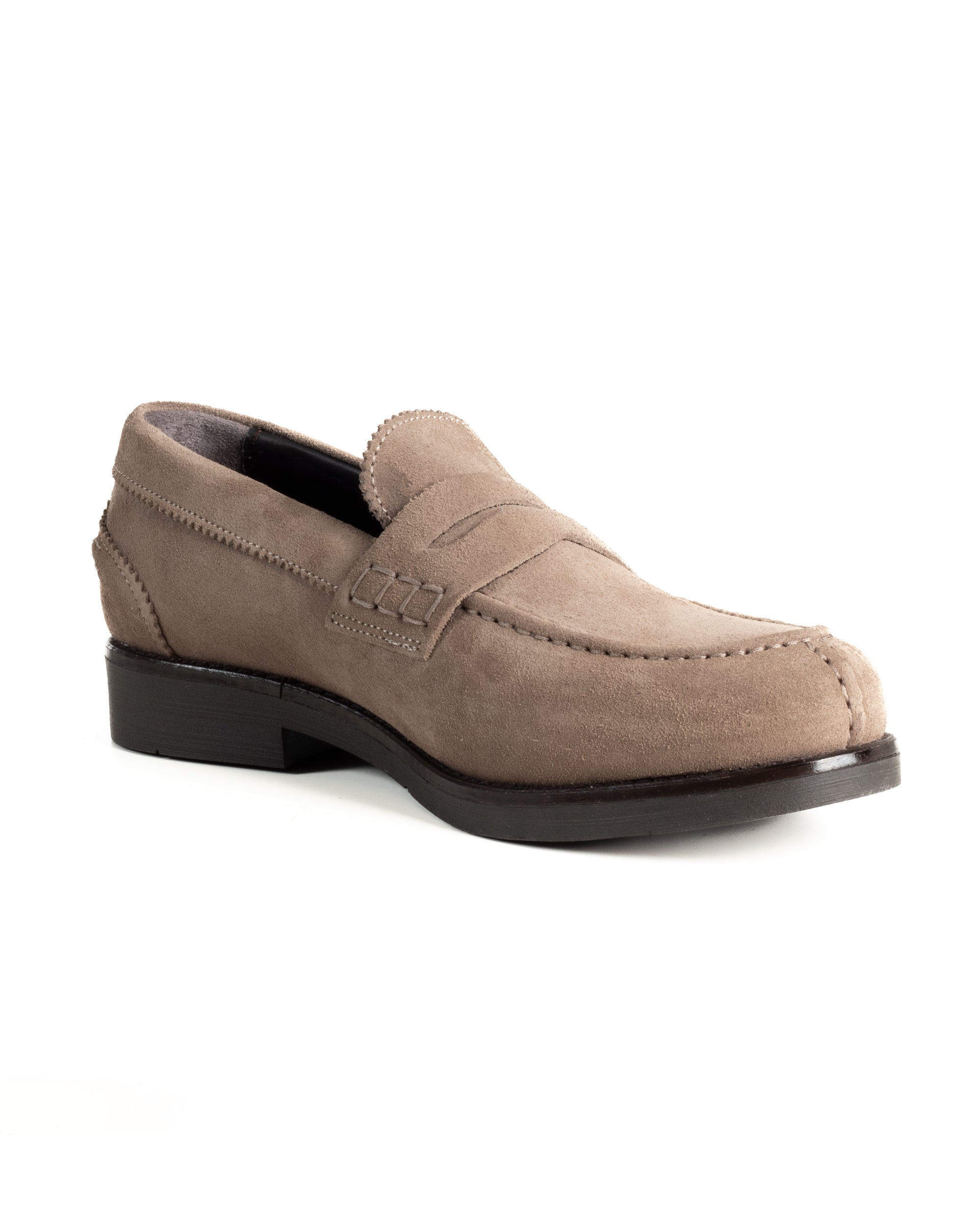 Mocassini College Uomo Scarpe Camoscio Eleganti Cerimonia Suola Di Gomma Casual Beige GIOSAL-S1291A