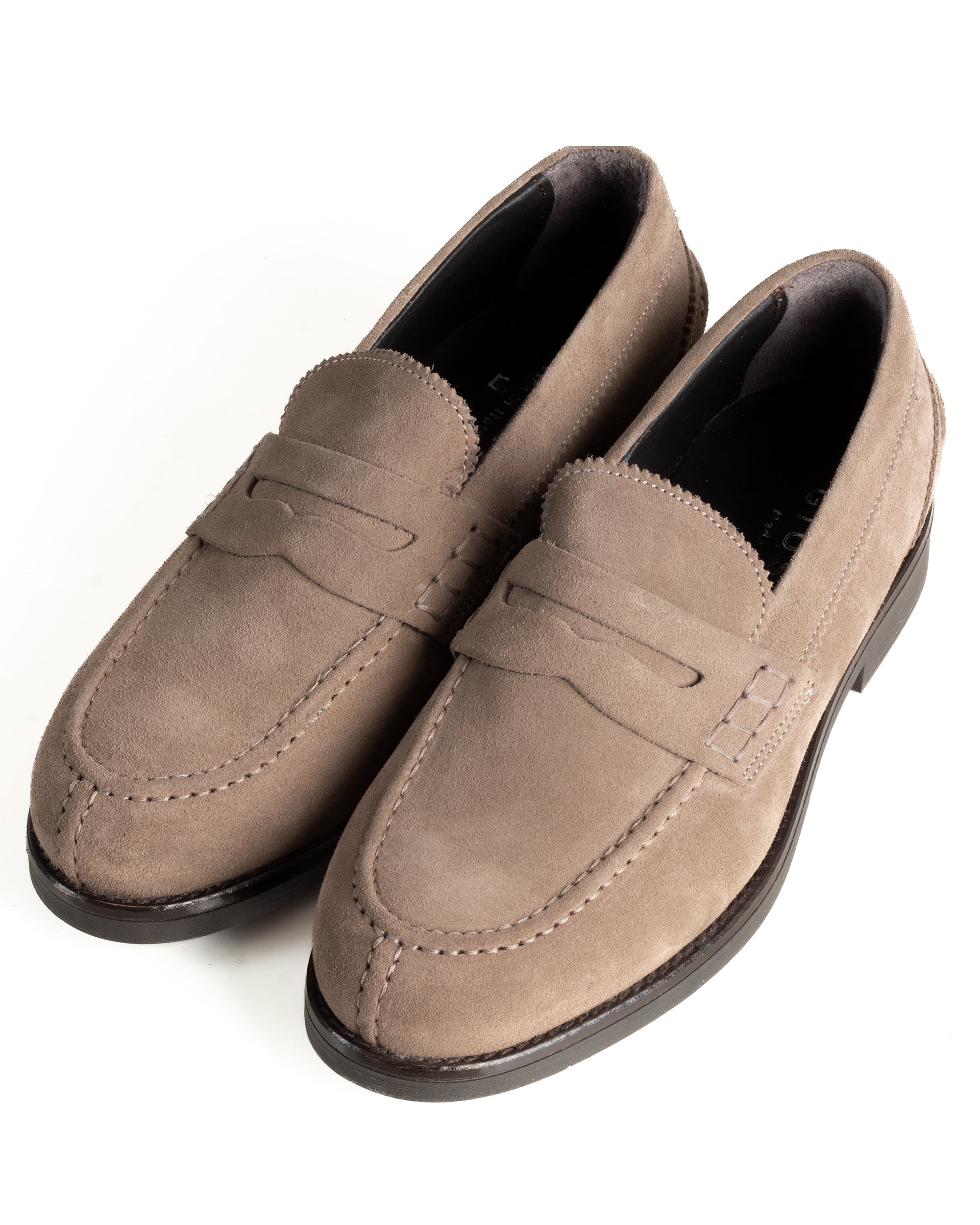 Mocassini College Uomo Scarpe Camoscio Eleganti Cerimonia Suola Di Gomma Casual Beige GIOSAL-S1291A