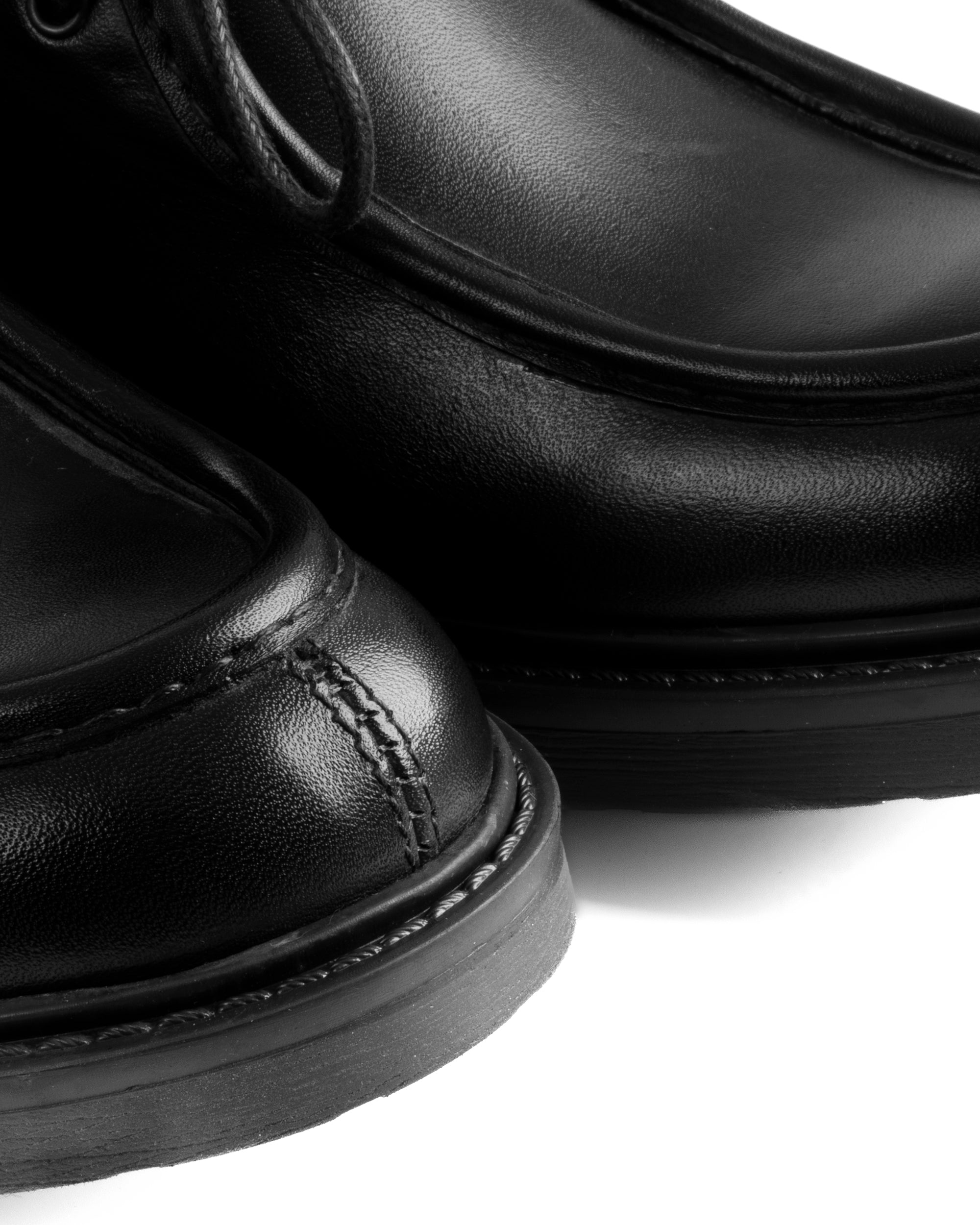 Scarpe Uomo Stringate Derby Lacci Eleganti Pelle Nero S1303A