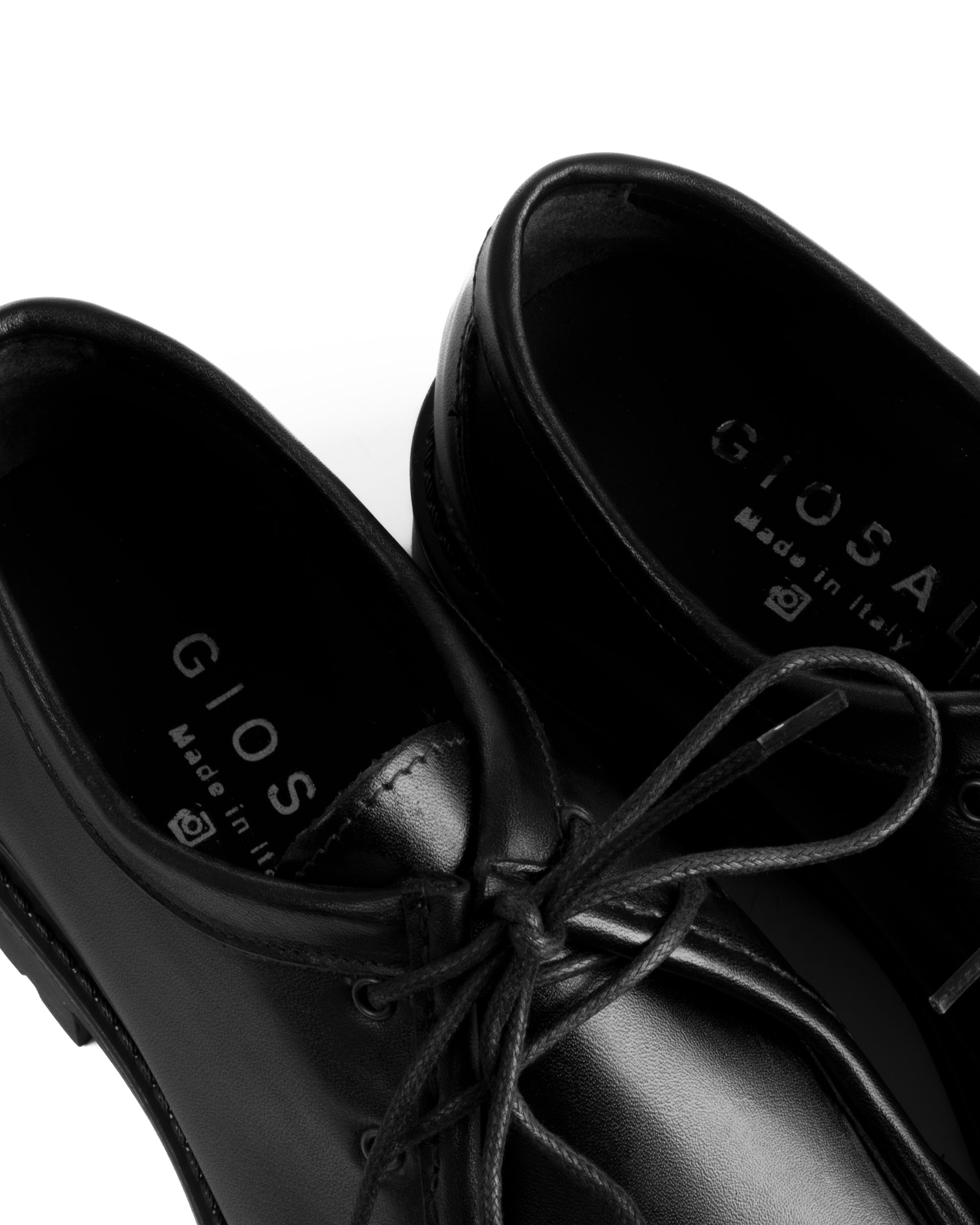 Scarpe Uomo Stringate Derby Lacci Eleganti Pelle Nero S1303A