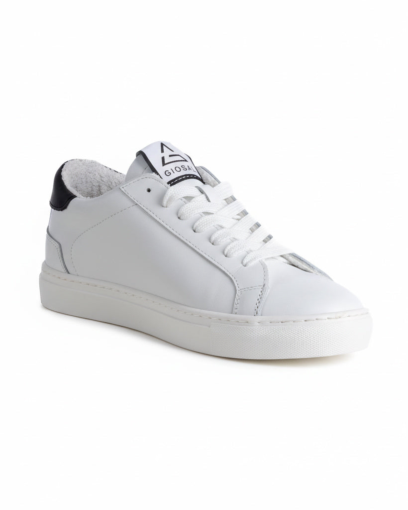 Scarpe uomo sneakers casual basic sportive ecopelle bianco GIOSAL-S1308A