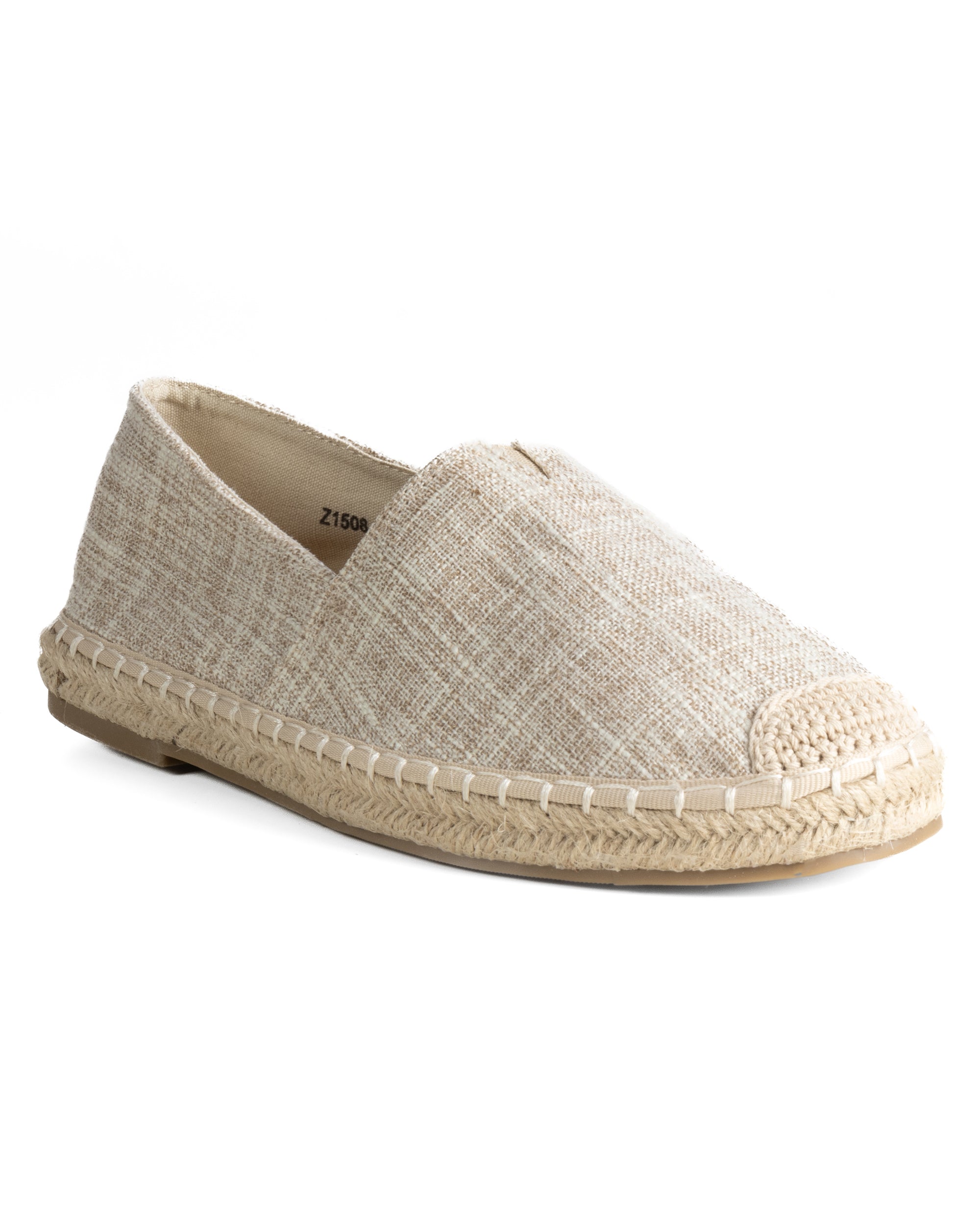 Espadrillas scarpe uomo unisex tela estive mare leggere beige GIOSAL-S1315A