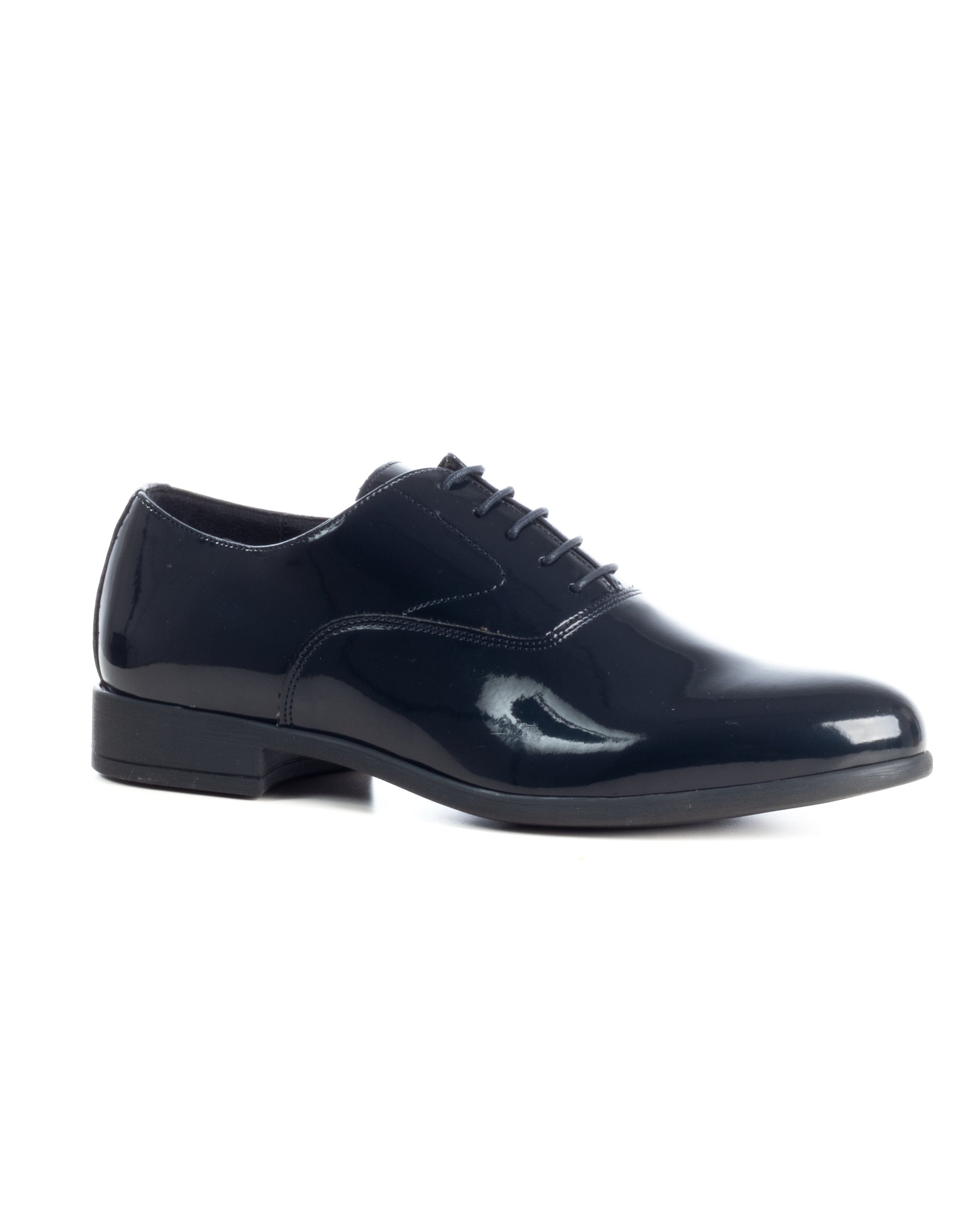 Scarpe uomo classiche stringate ecopelle lucide derby suola di gomma blu GIOSAL-S1327A