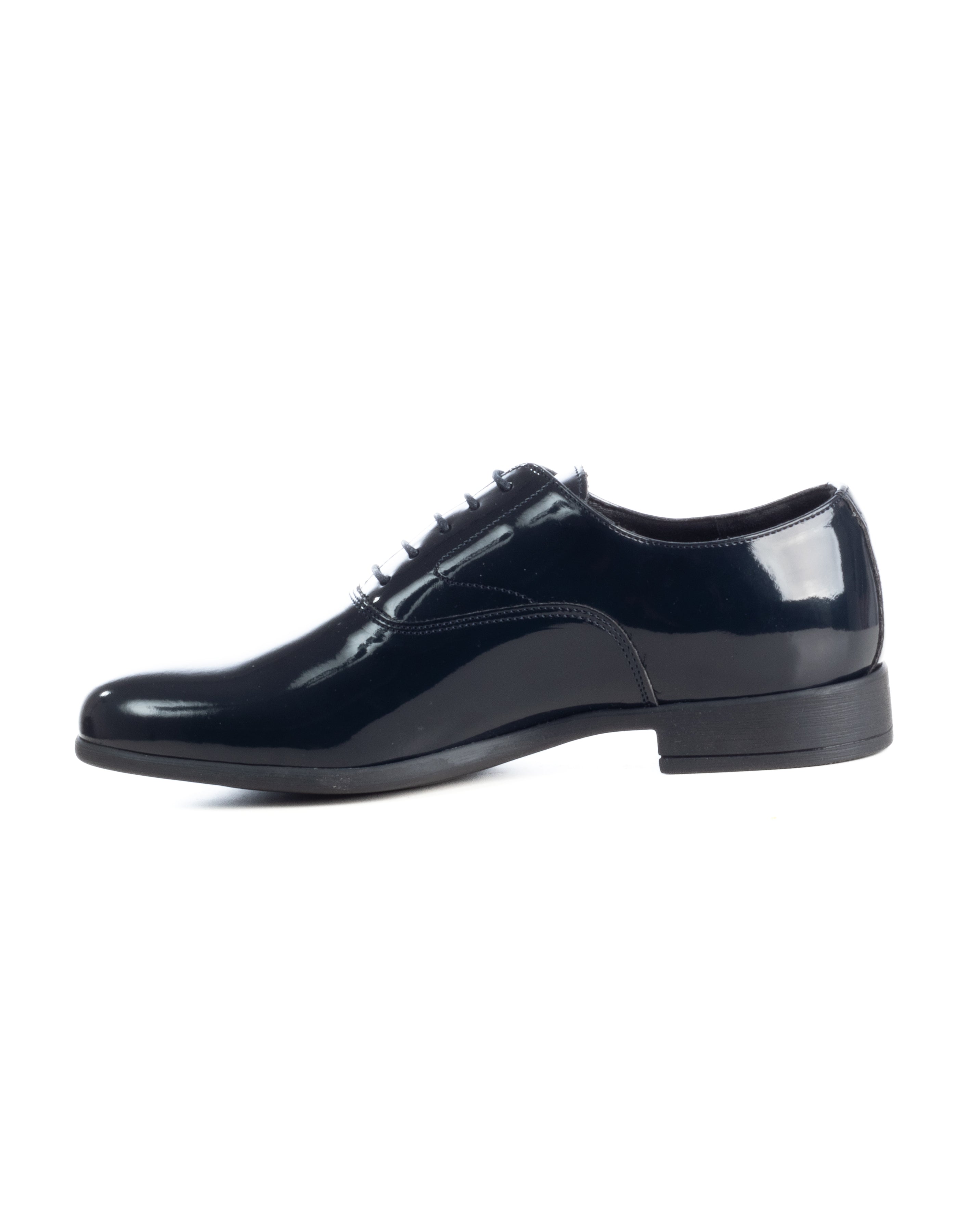 Scarpe uomo classiche stringate ecopelle lucide derby suola di gomma blu GIOSAL-S1327A