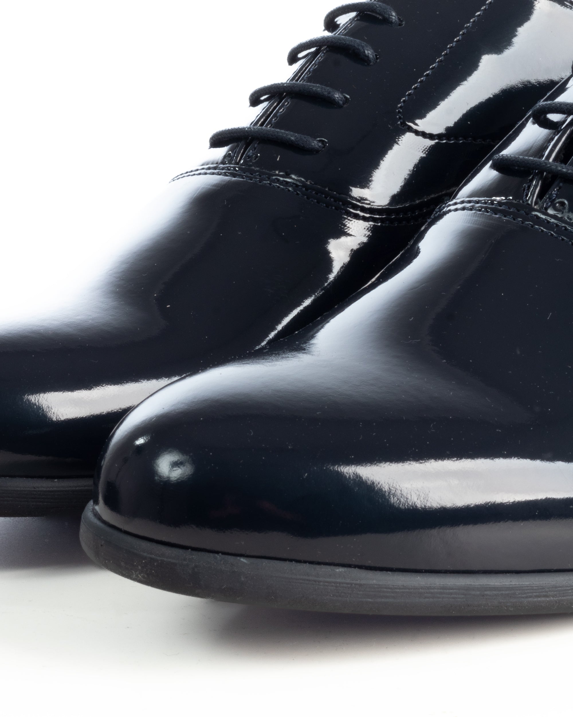 Scarpe uomo classiche stringate ecopelle lucide derby suola di gomma blu GIOSAL-S1327A