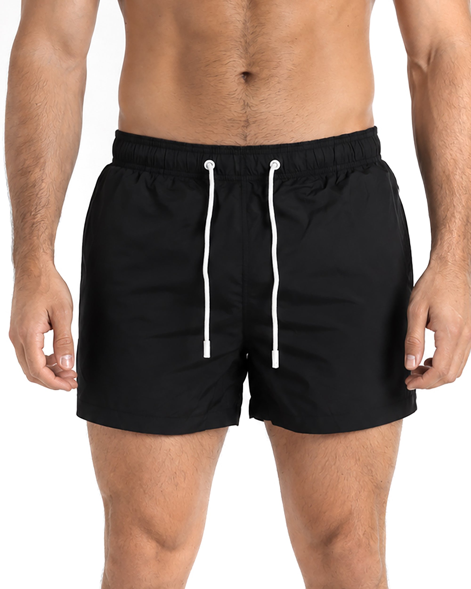 Costume da bagno bermuda mare uomo boxer con coulisse stampa retro nero ICON-IUW001