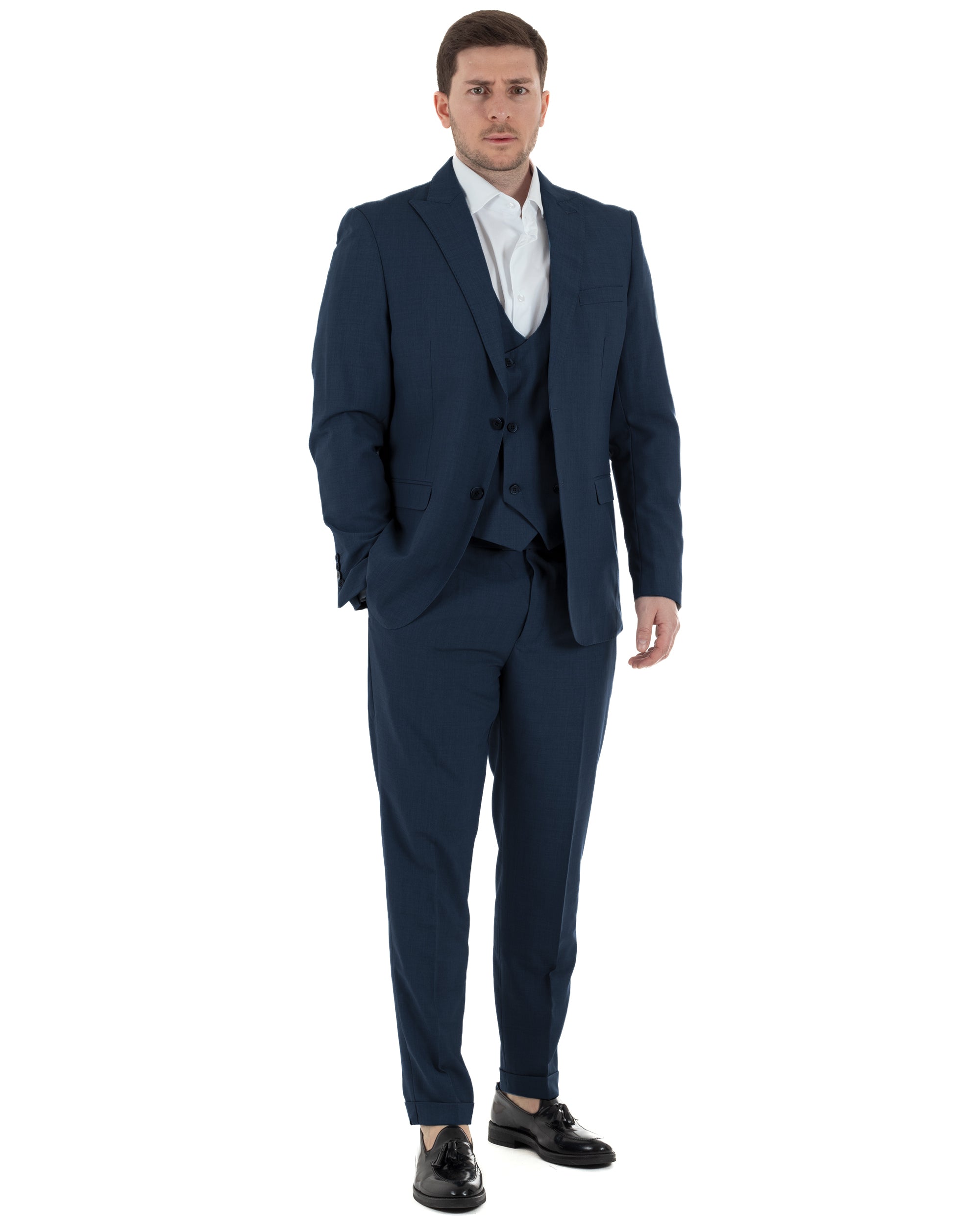 Abito Monopetto Con Panciotto Slim Fit TCAE1000A