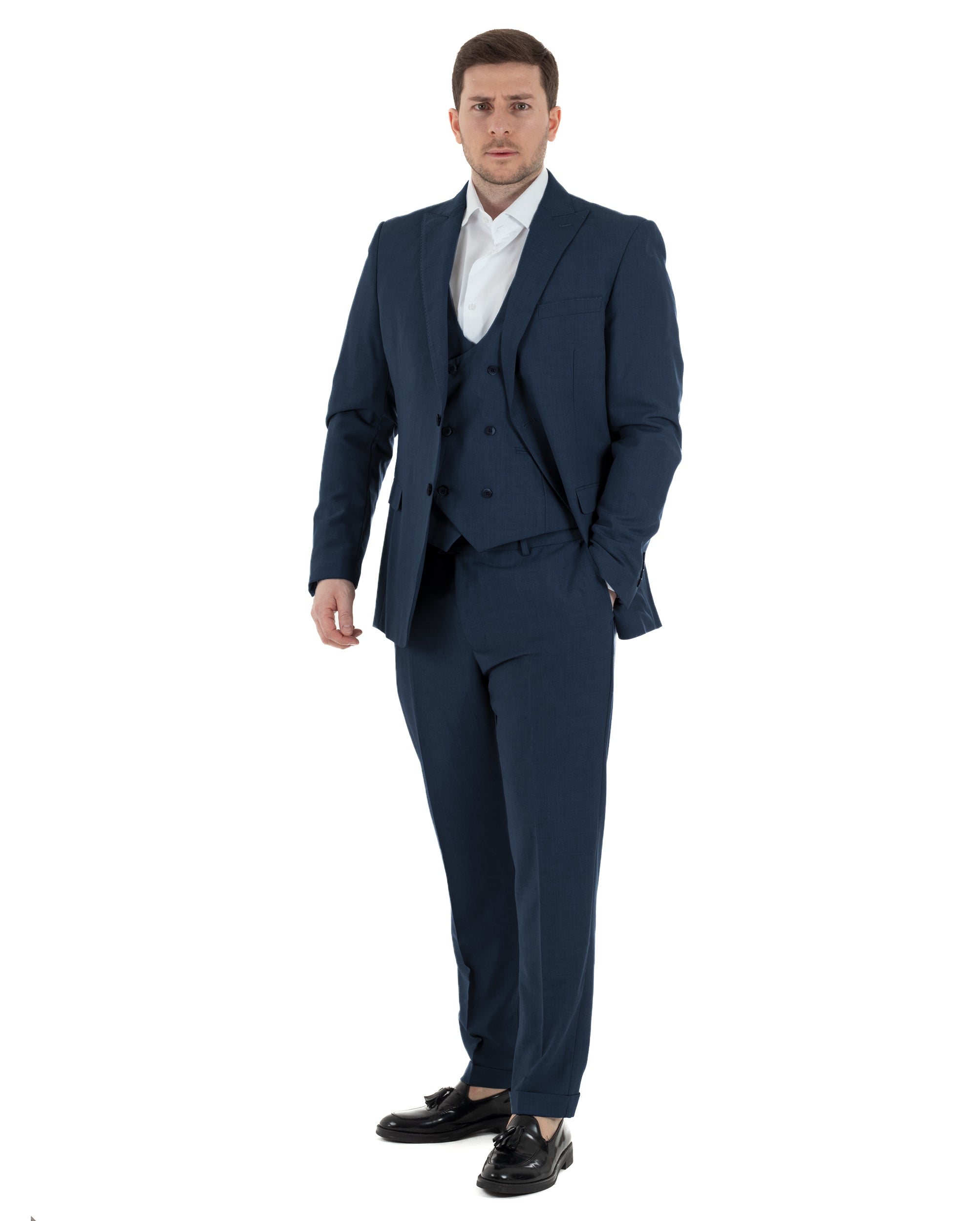 Abito Monopetto Con Panciotto Slim Fit TCAE1000A