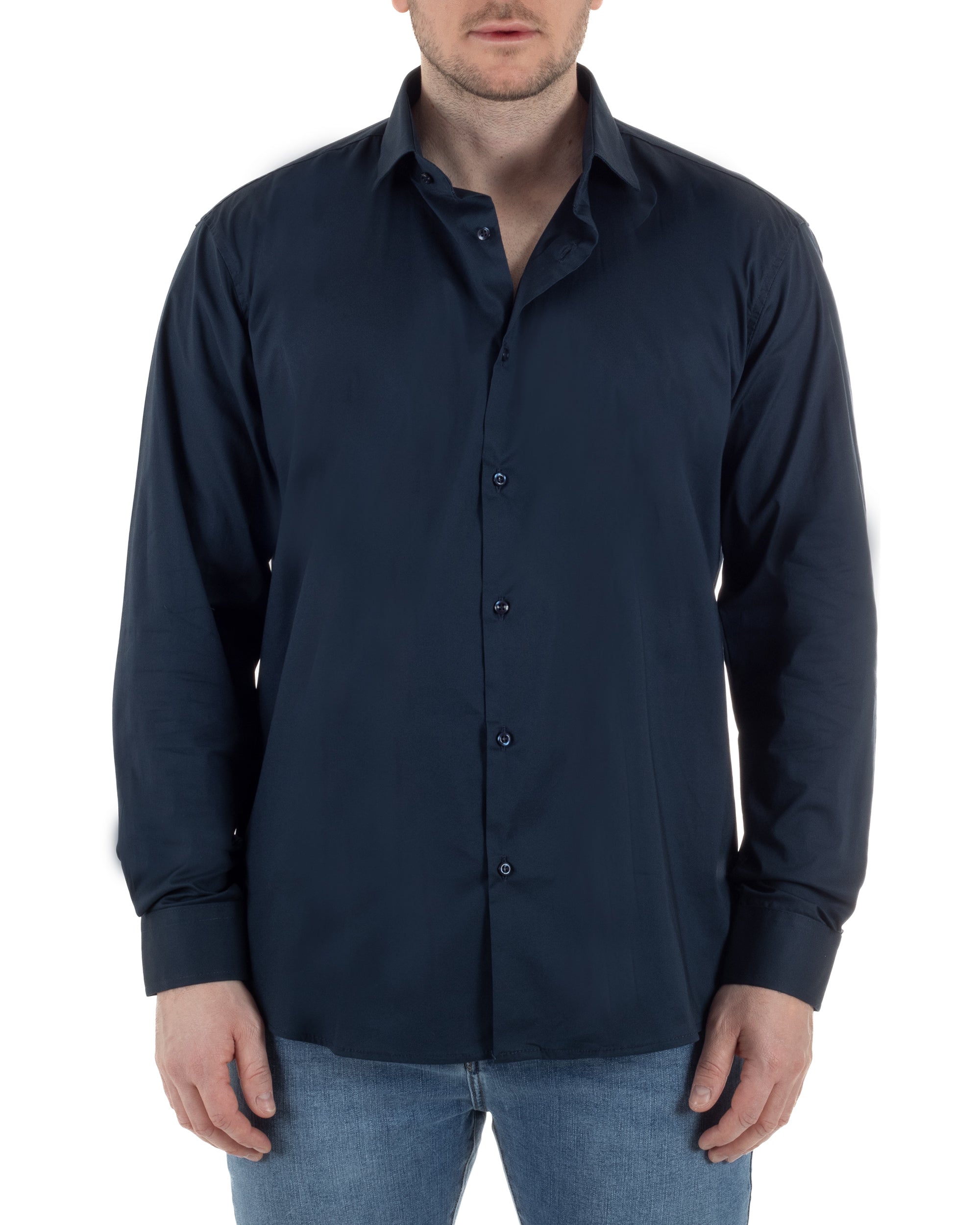 Camicia Collo Francese Cotone Basic TCC1002A