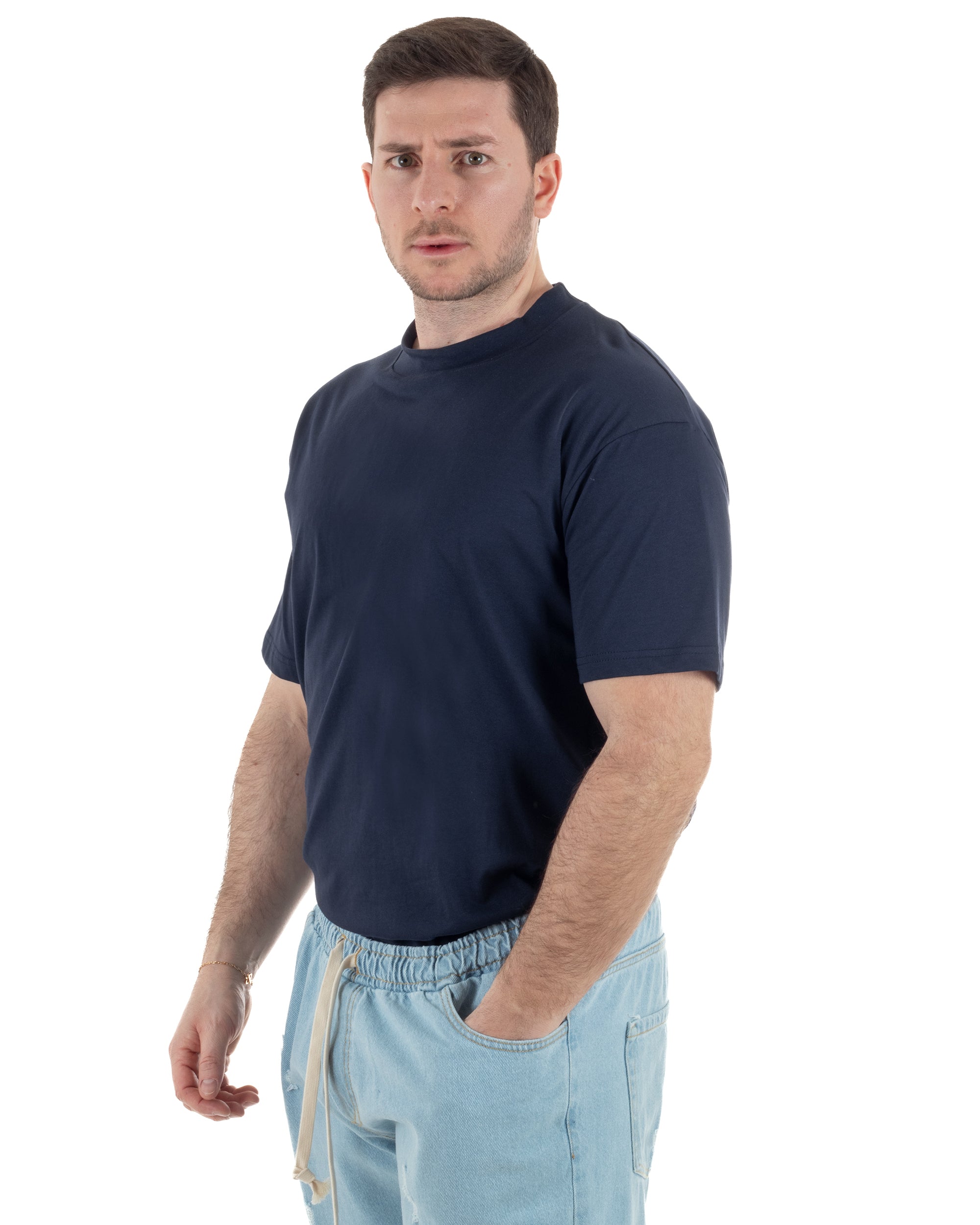 T-Shirt Cotone Basic Gola Alta TCTS1000A