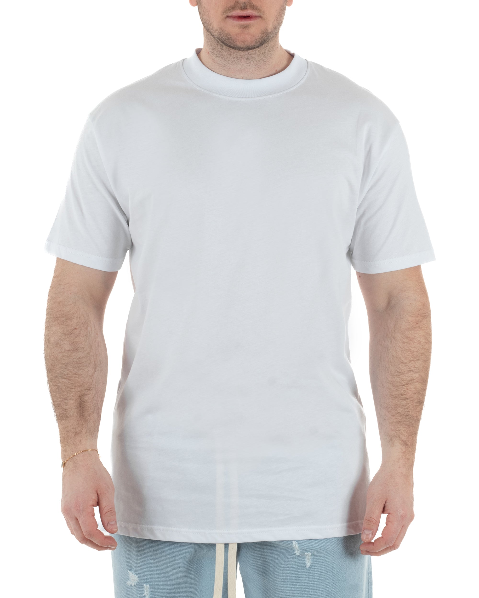 T-Shirt Cotone Basic Gola Alta TCTS1001A