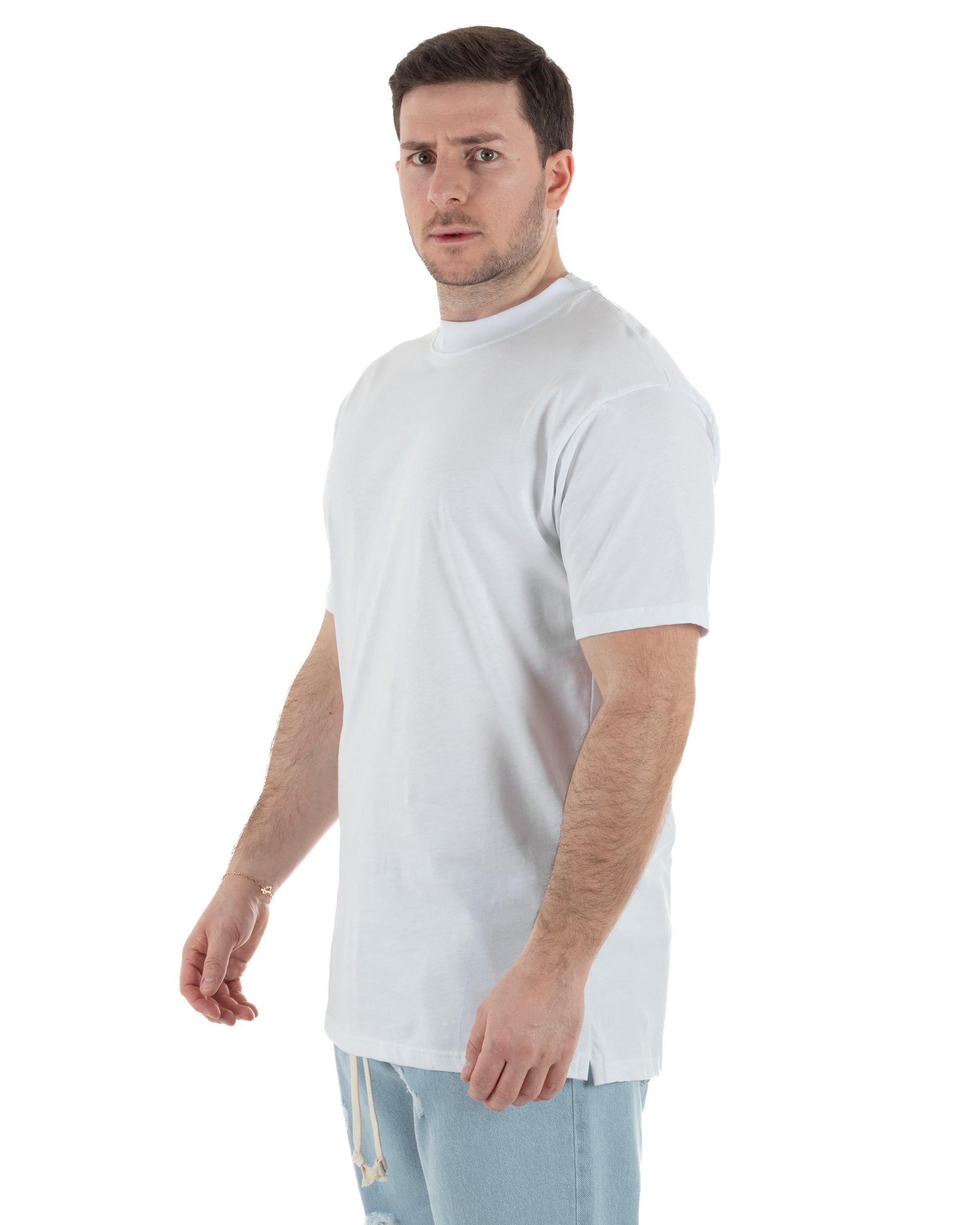 T-Shirt Cotone Basic Gola Alta TCTS1001A