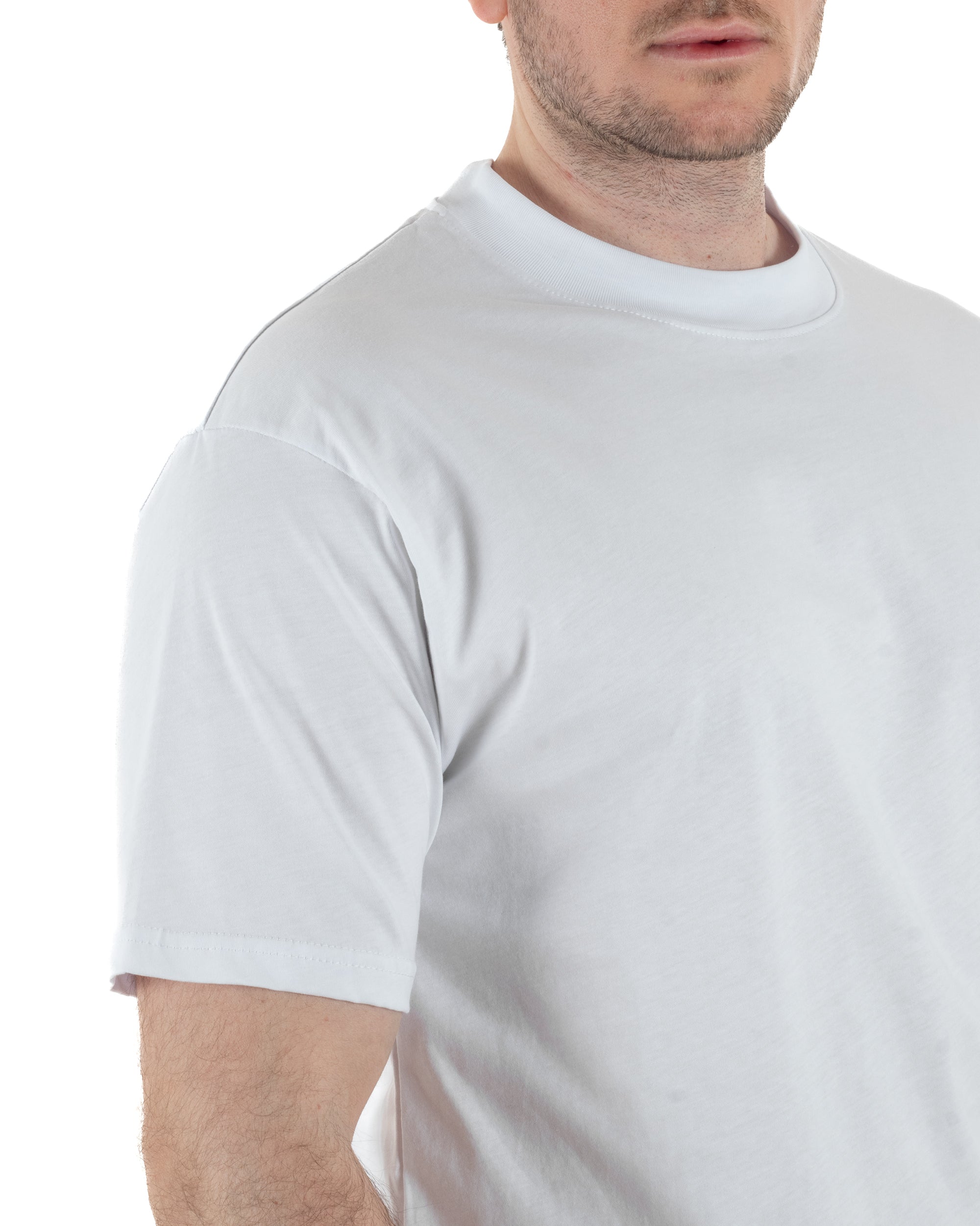 T-Shirt Cotone Basic Gola Alta TCTS1001A